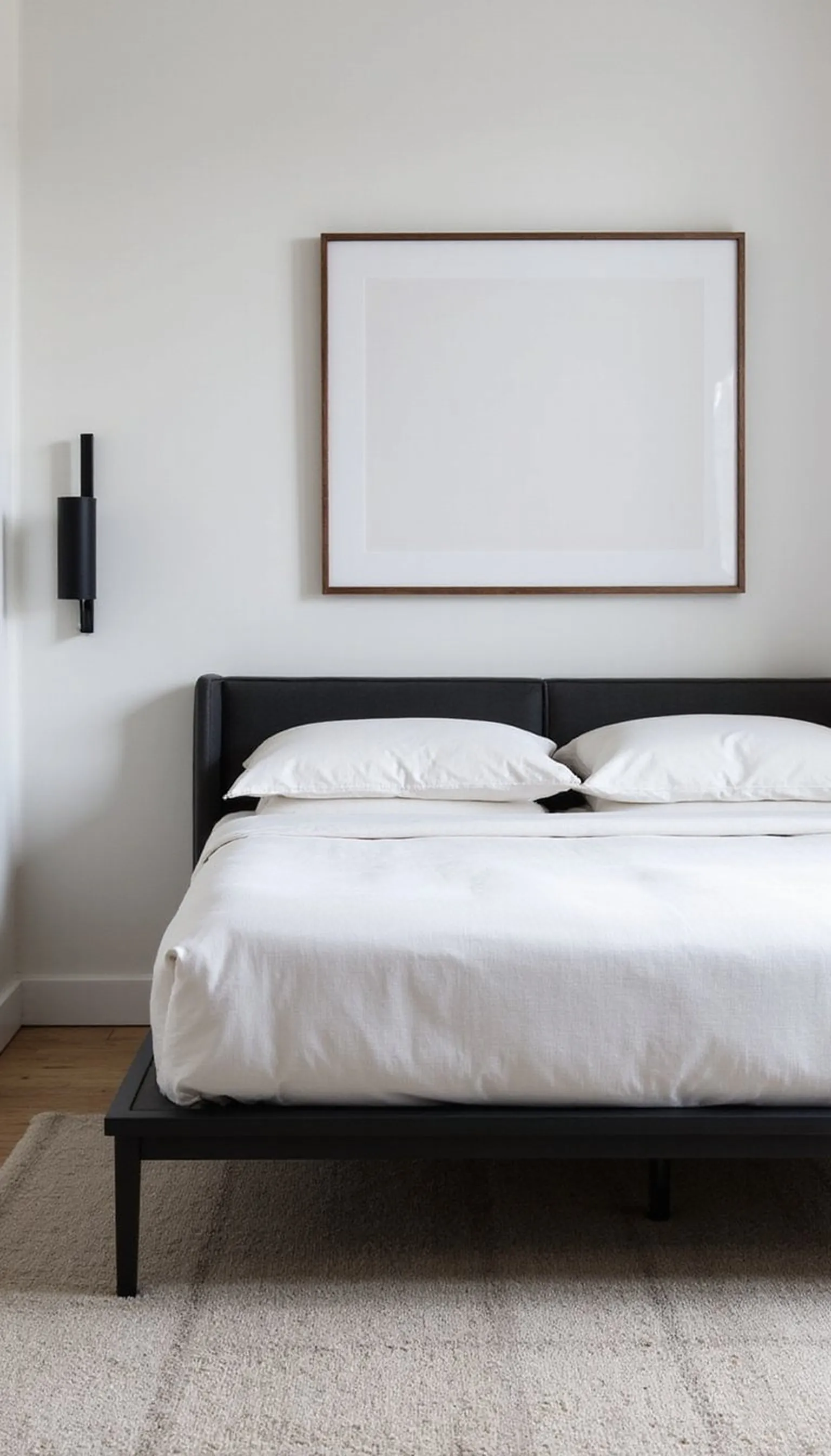 Minimal modern for a guest-ready room