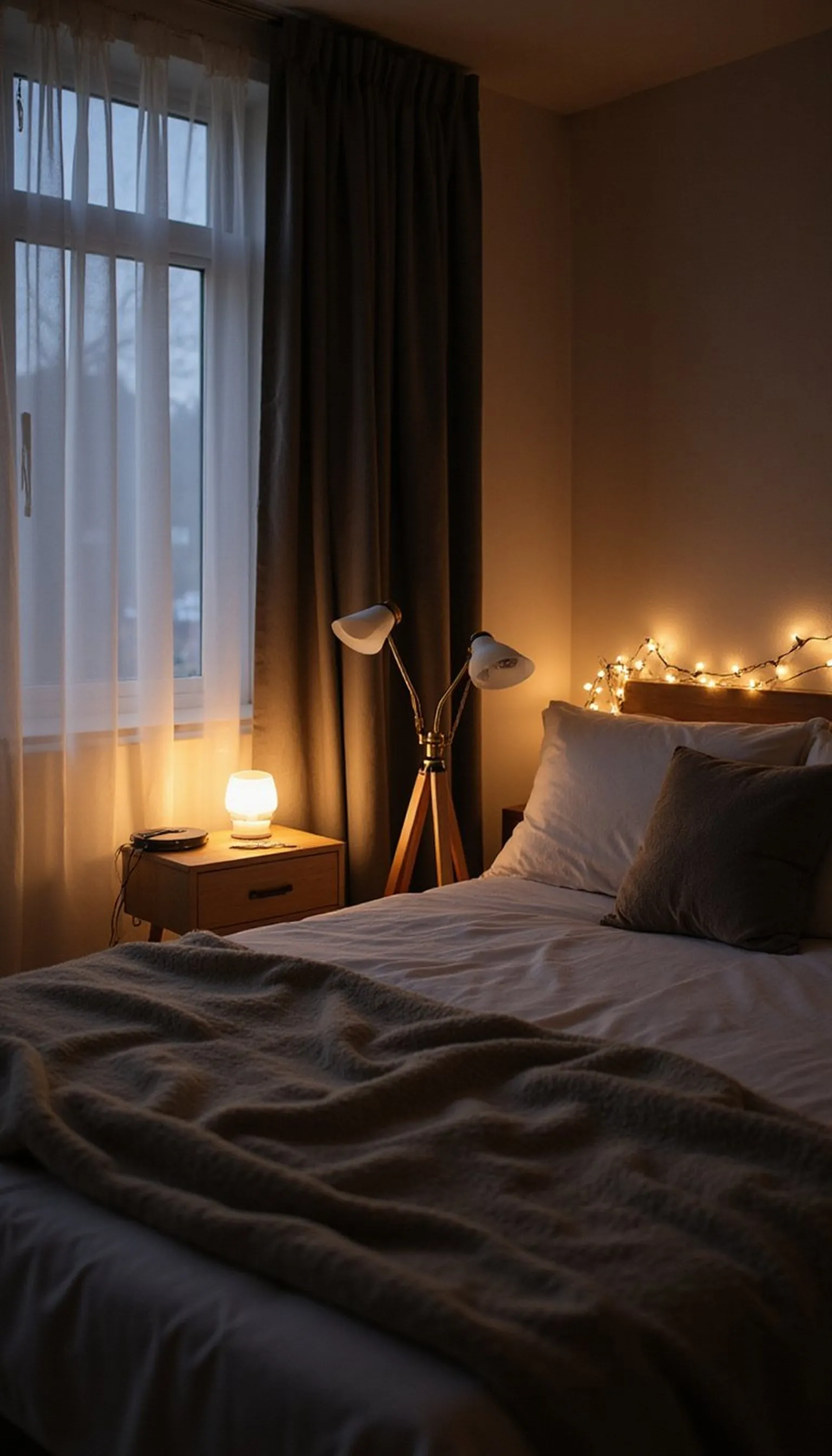 Romantic lighting for late check-ins