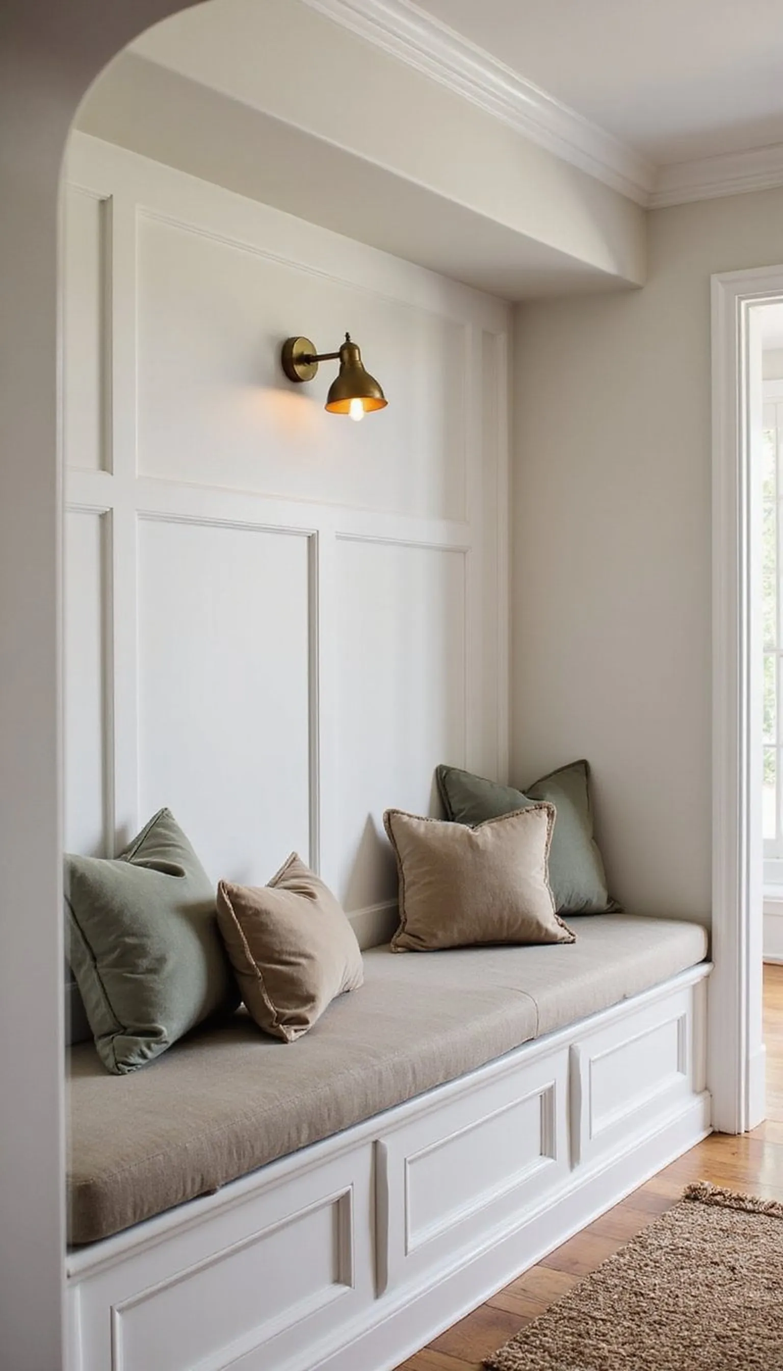 Under-stair hideaway reading nook idea