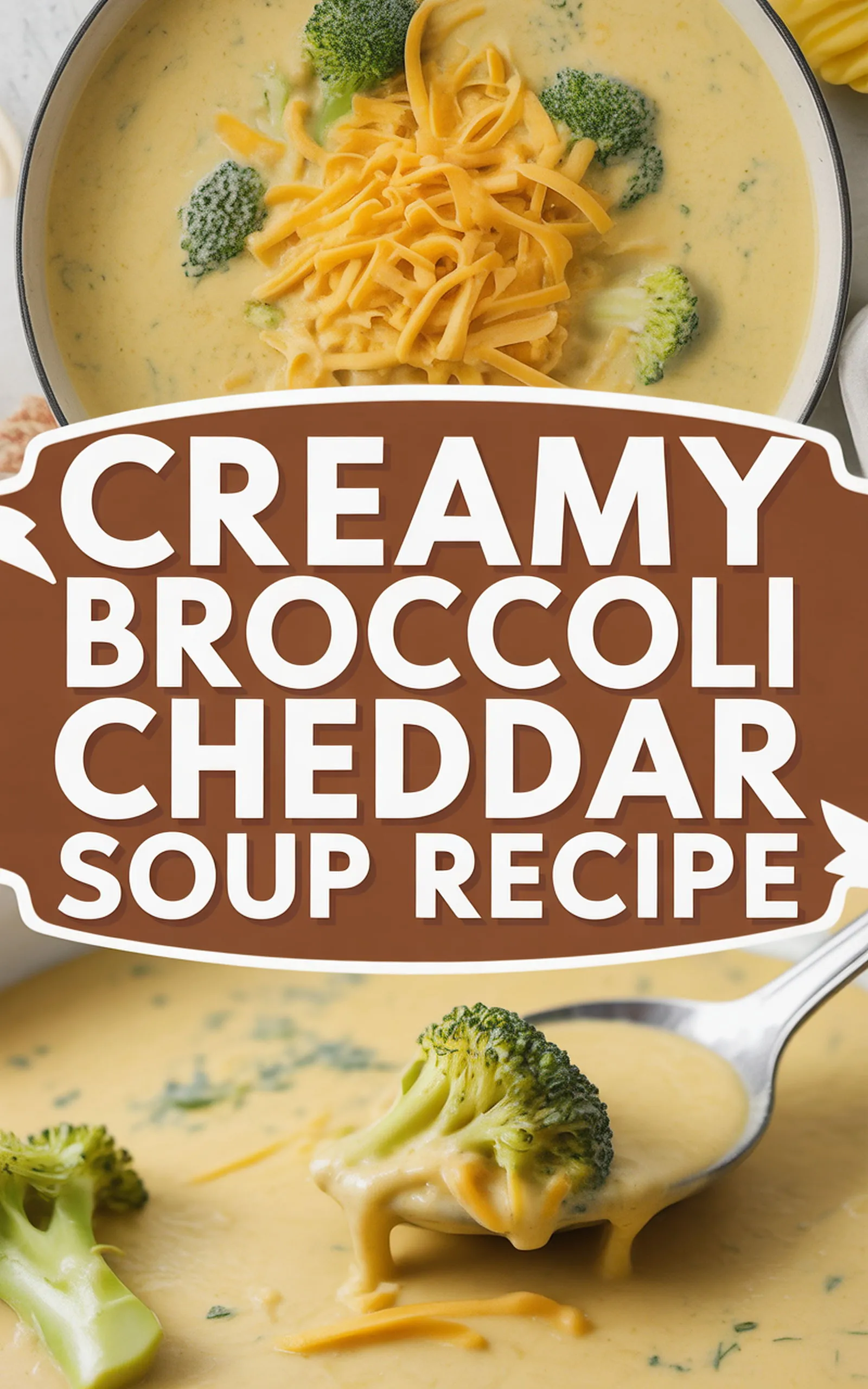 Creamy Broccoli Cheddar Soup Recipe - easy recipe with step by step instructions