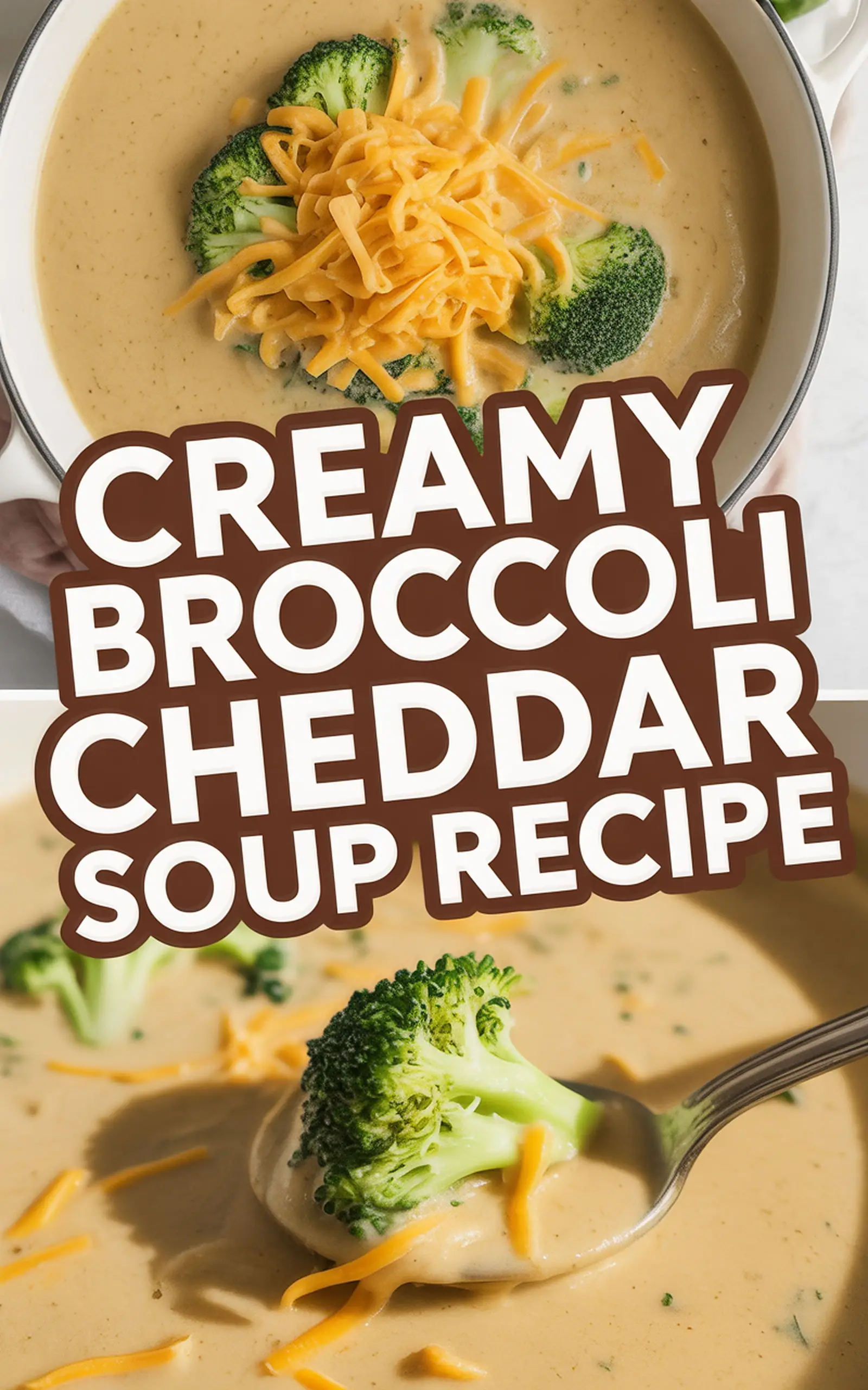 Creamy Broccoli Cheddar Soup Recipe - easy recipe with step by step instructions