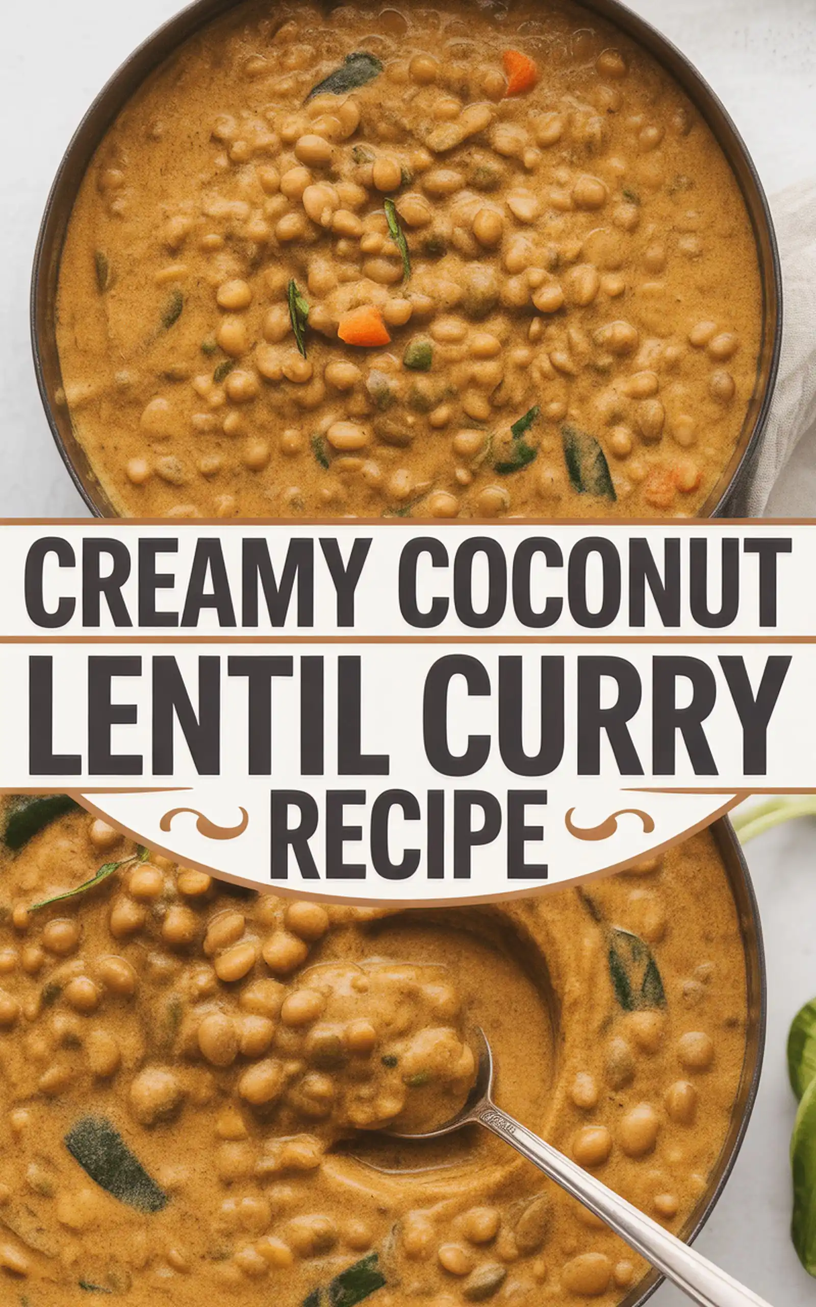 Creamy Coconut Lentil Curry Recipe - easy recipe with step by step instructions