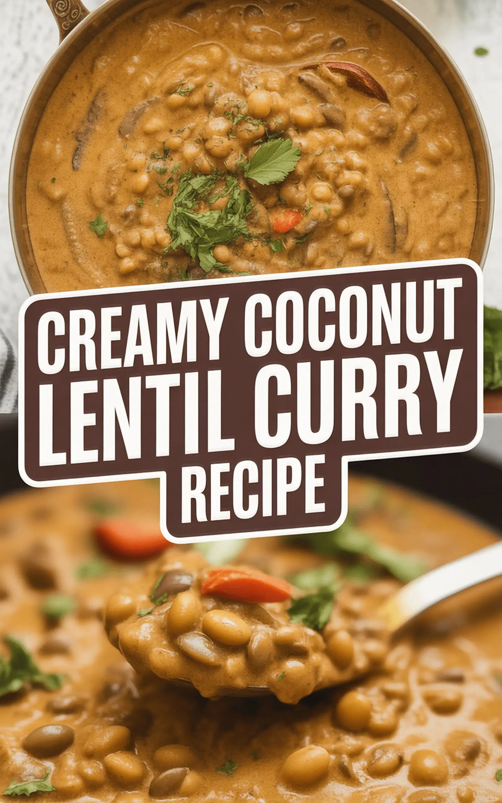 Creamy Coconut Lentil Curry Recipe - easy recipe with step by step instructions