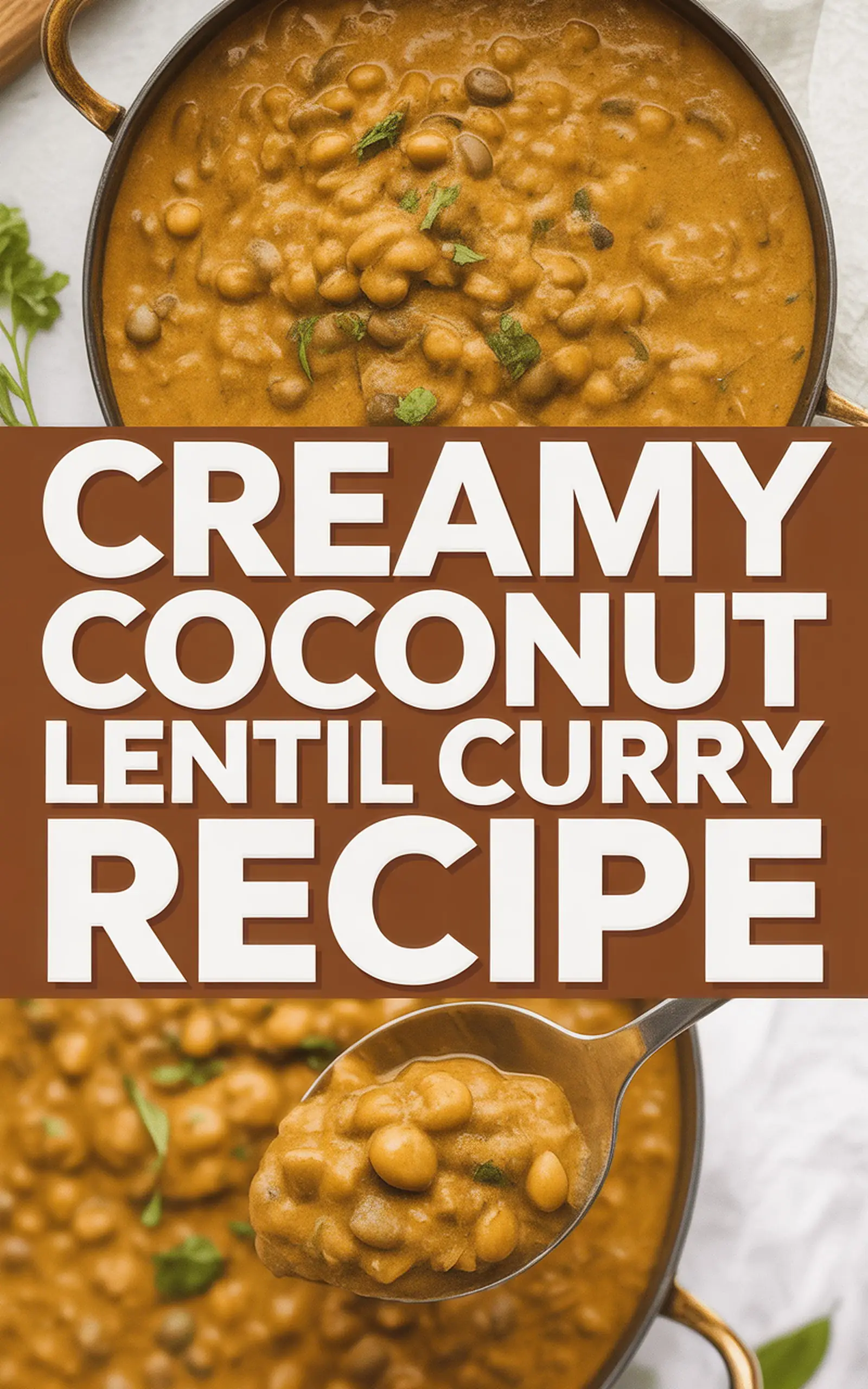 Creamy Coconut Lentil Curry Recipe - easy recipe with step by step instructions