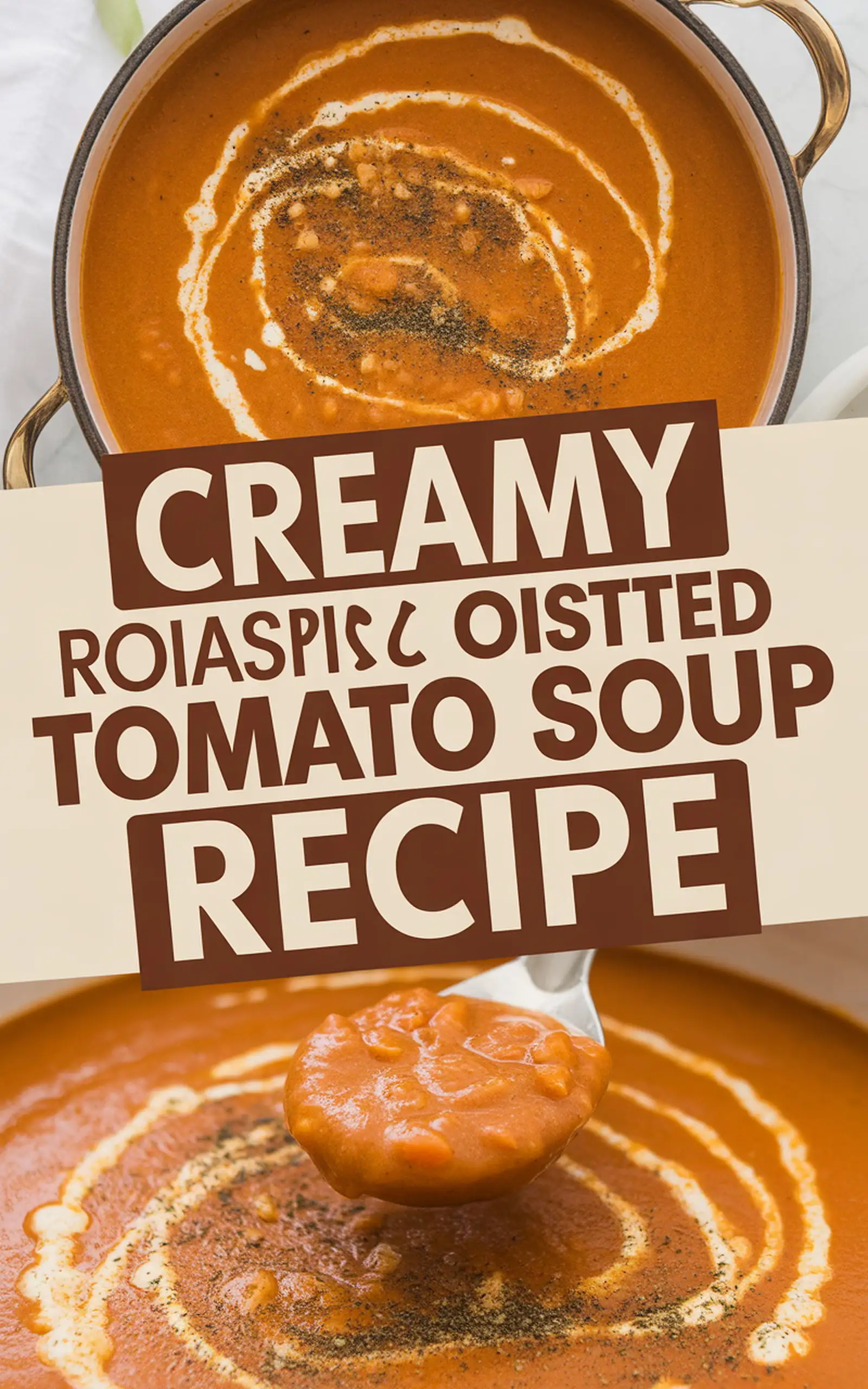 Creamy Roasted Tomato Soup Recipe - easy recipe with step by step instructions