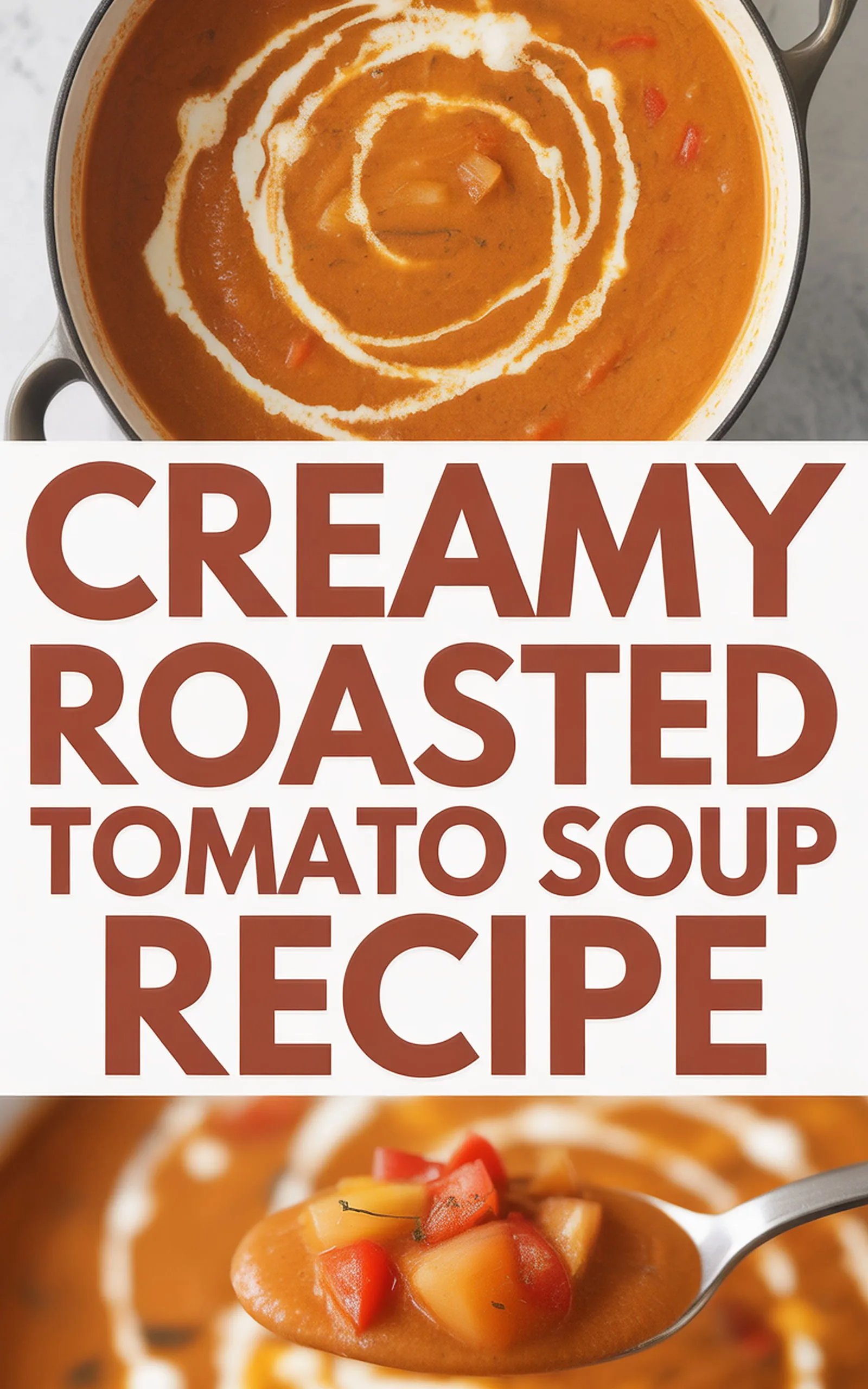 Creamy Roasted Tomato Soup Recipe - easy recipe with step by step instructions