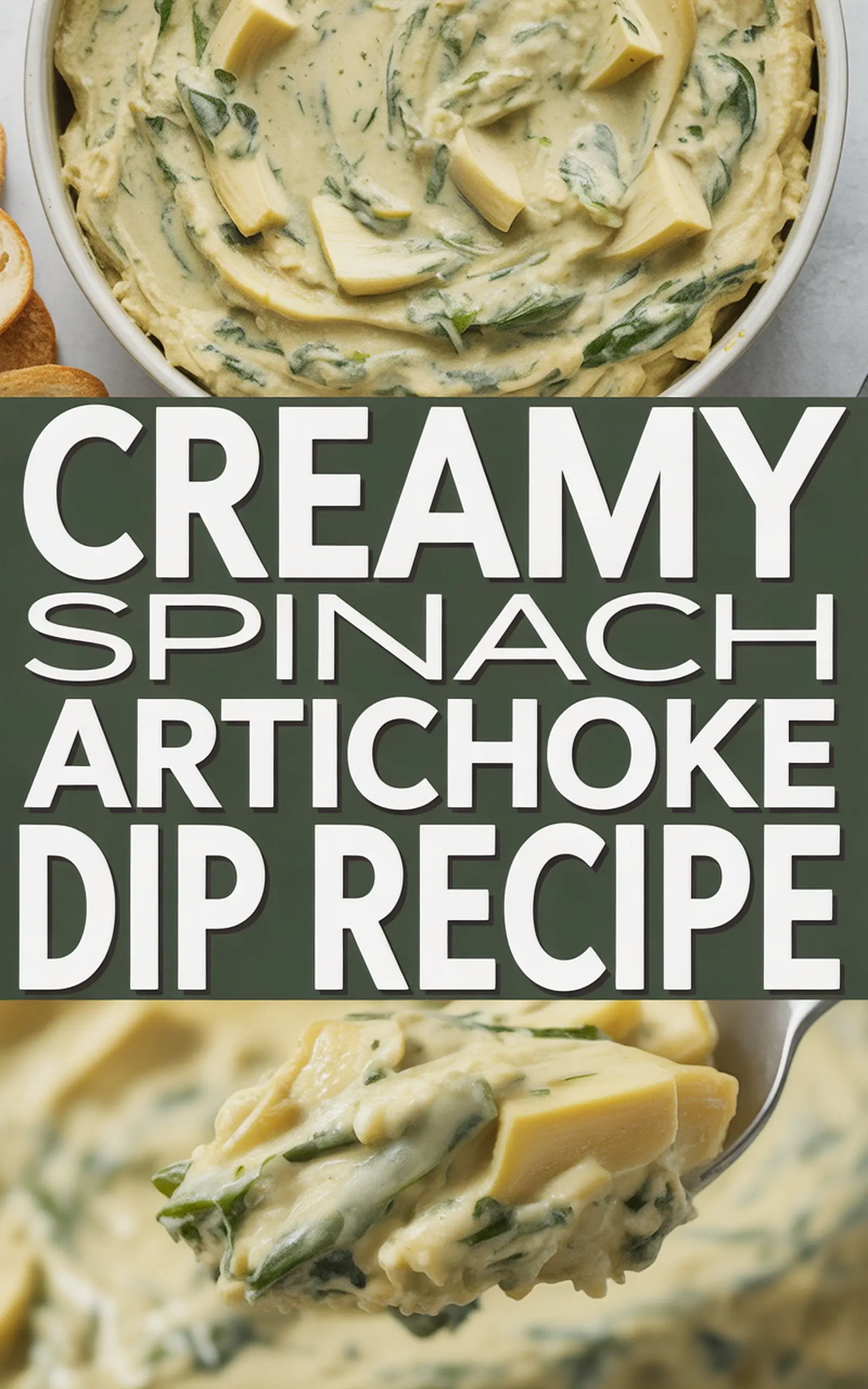 Creamy Spinach Artichoke Dip Recipe - easy recipe with step by step instructions
