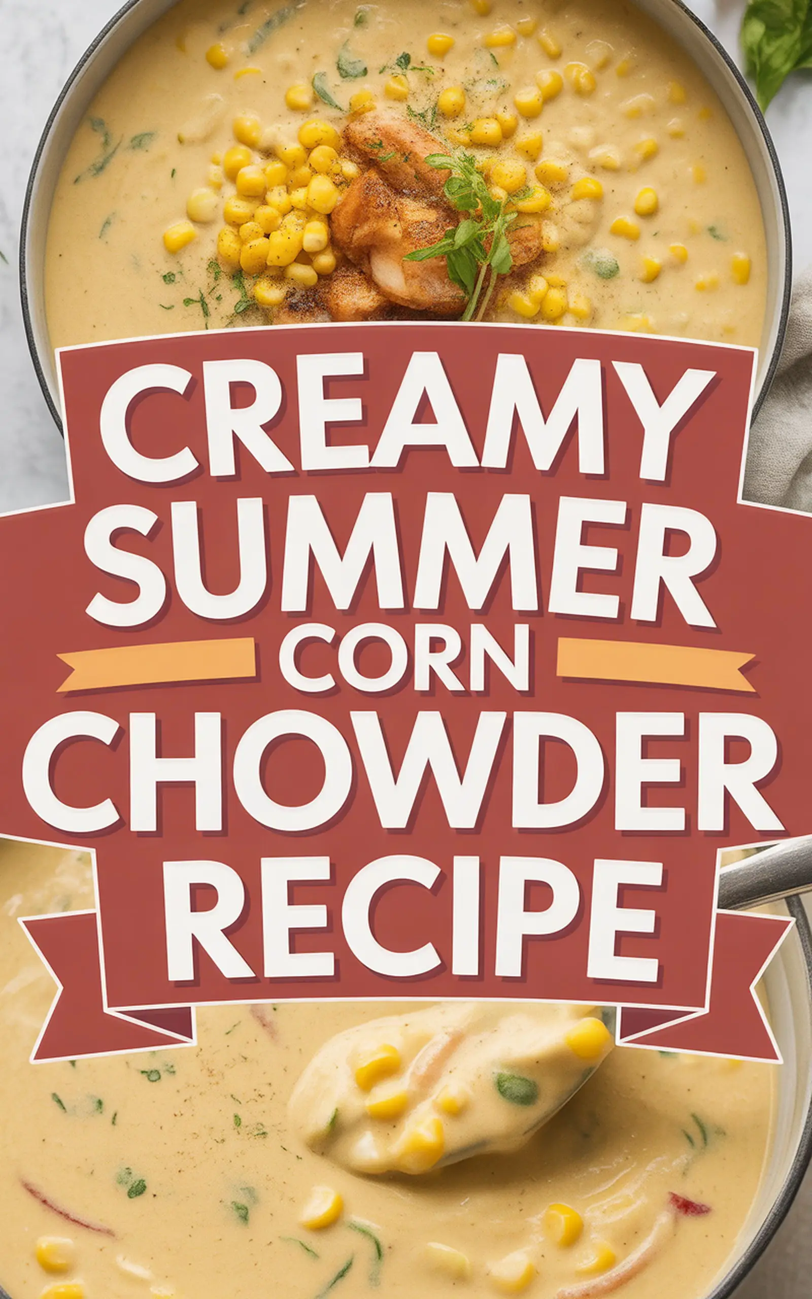 Creamy Summer Corn Chowder Recipe - easy recipe with step by step instructions