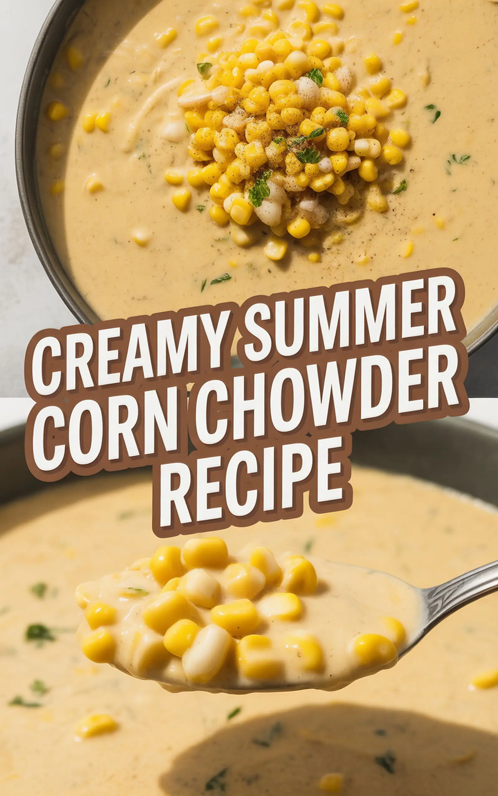 Creamy Summer Corn Chowder Recipe - easy recipe with step by step instructions