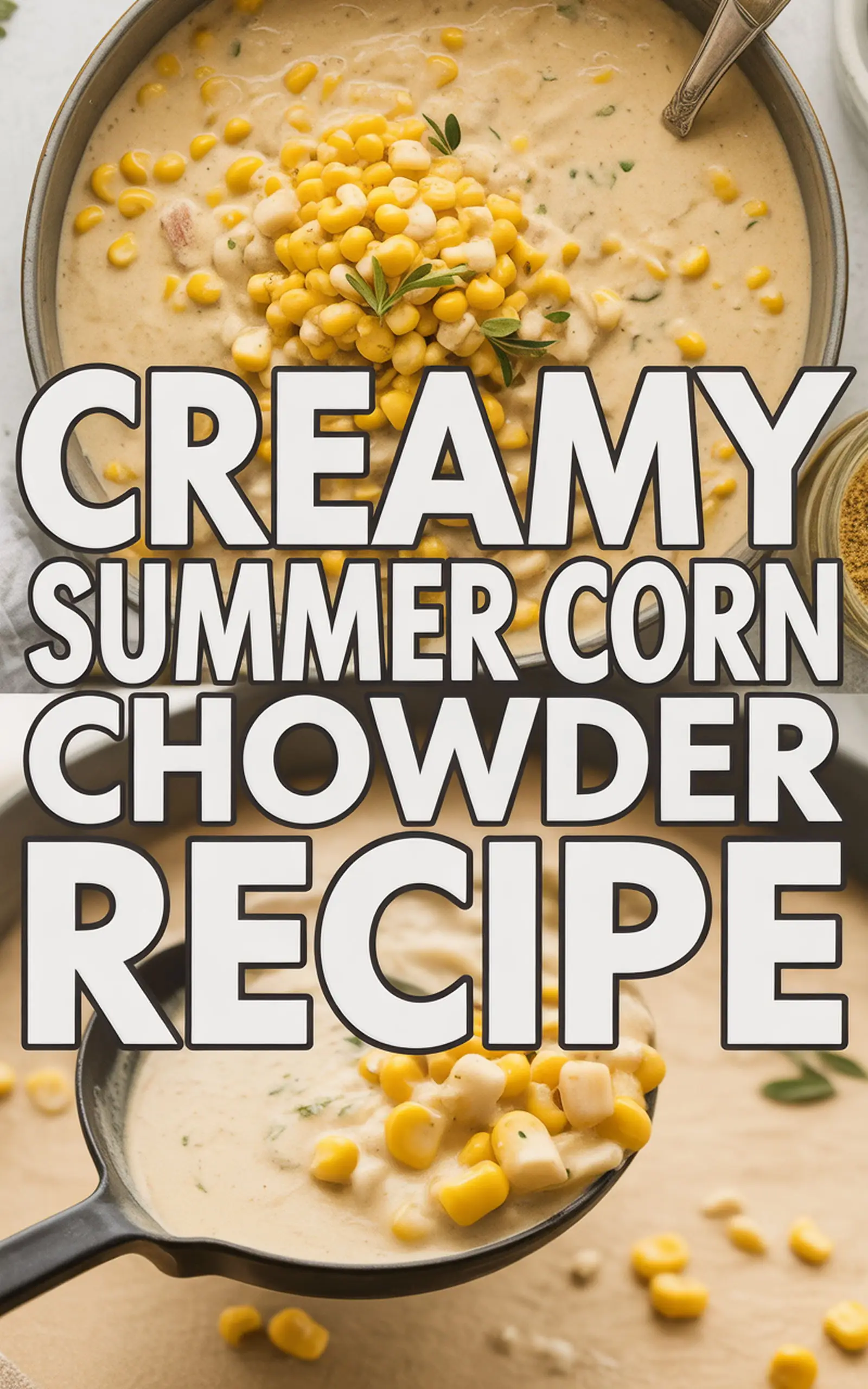 Creamy Summer Corn Chowder Recipe - easy recipe with step by step instructions