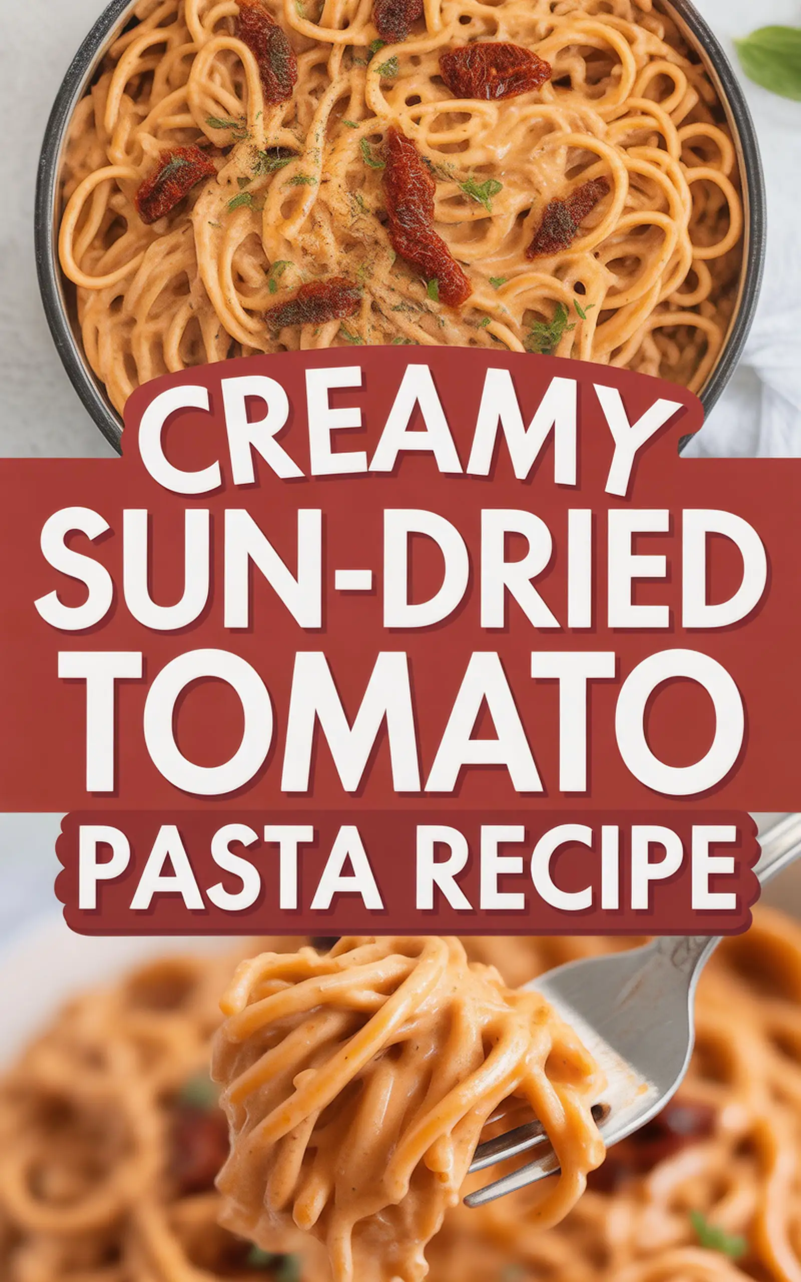 Creamy Sun-Dried Tomato Pasta Recipe - easy recipe with step by step instructions