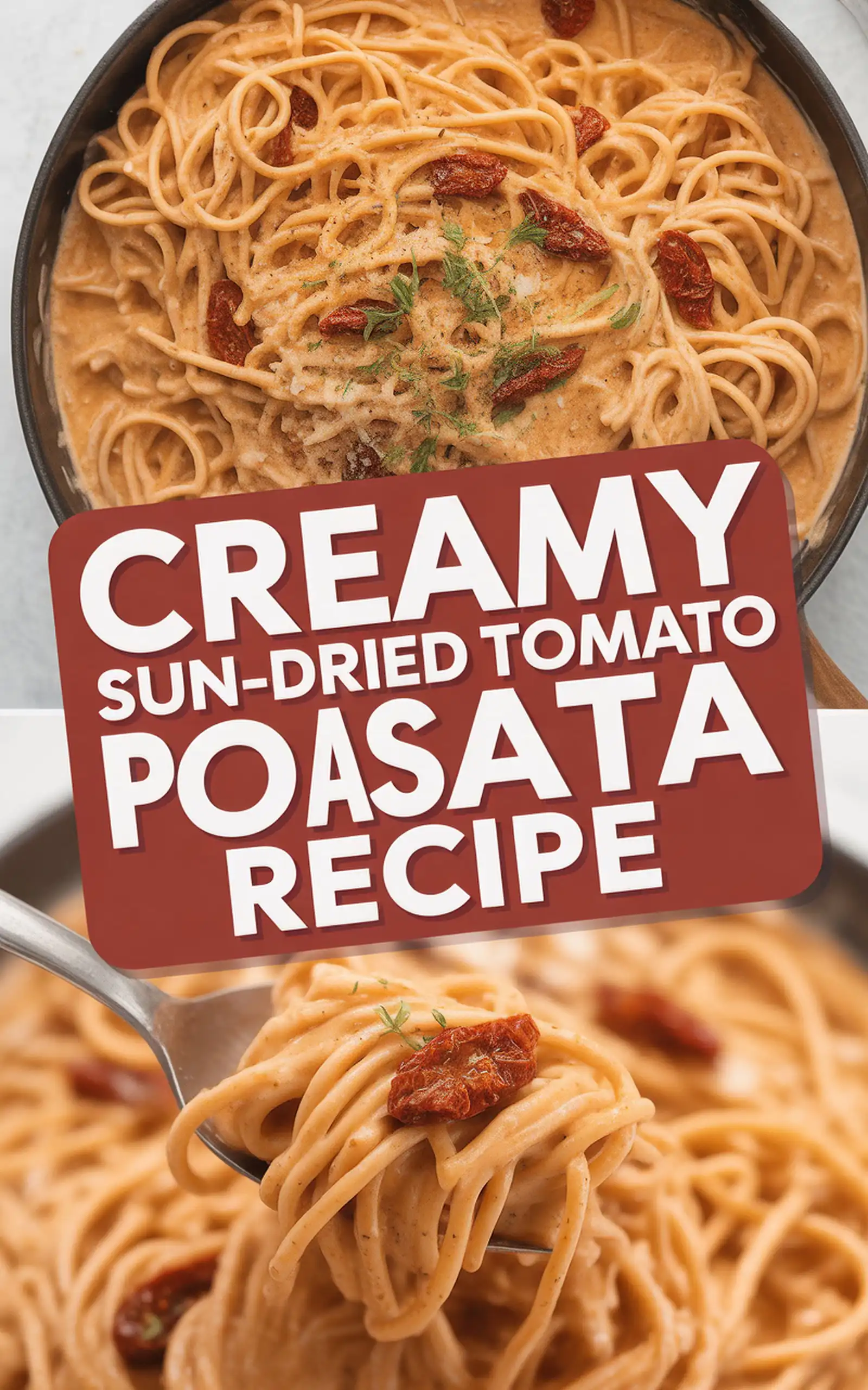 Creamy Sun-Dried Tomato Pasta Recipe - easy recipe with step by step instructions