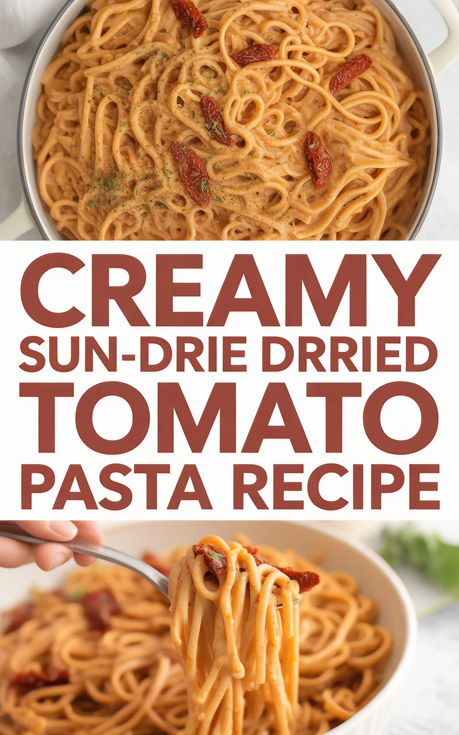 Creamy Sun-Dried Tomato Pasta Recipe - easy recipe with step by step instructions