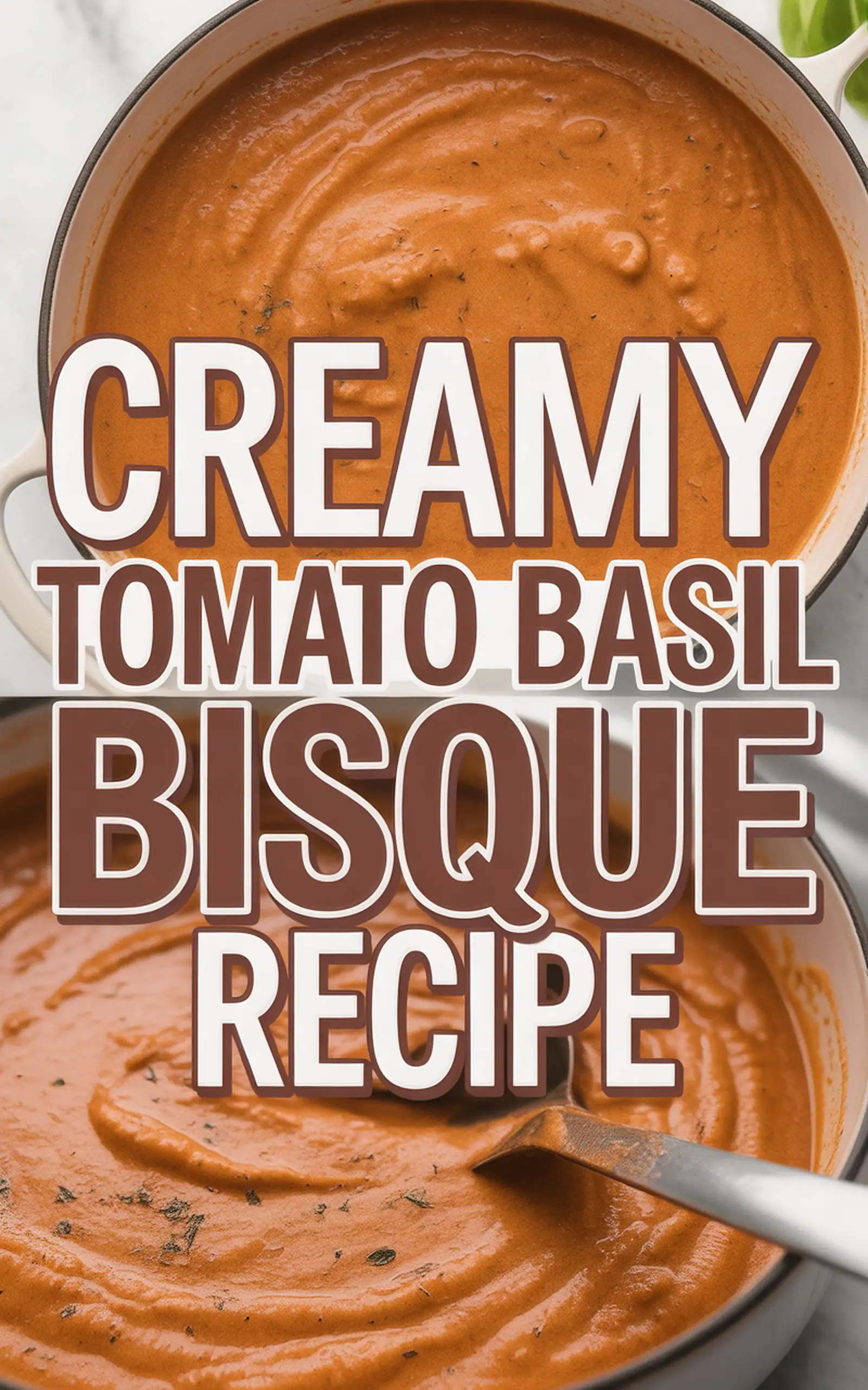 Creamy Tomato Basil Bisque Recipe - easy recipe with step by step instructions