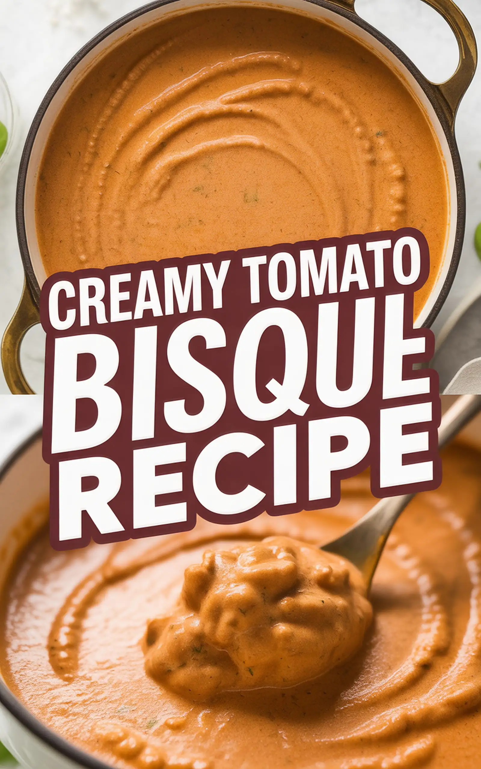 Creamy Tomato Basil Bisque Recipe - easy recipe with step by step instructions
