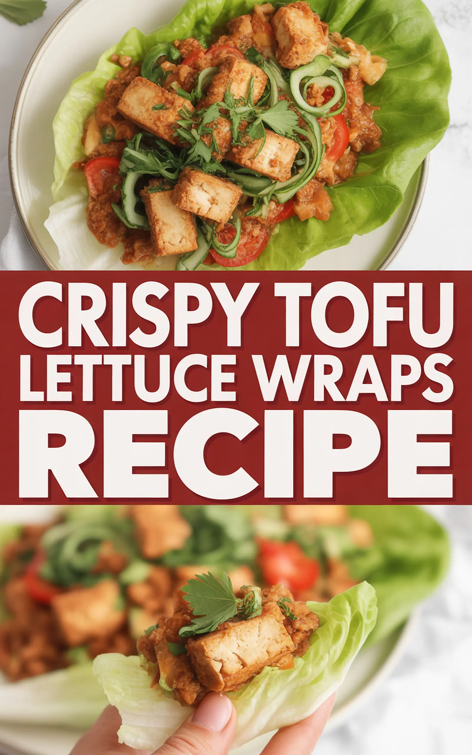 Crispy Tofu Lettuce Wraps Recipe - easy recipe with step by step instructions