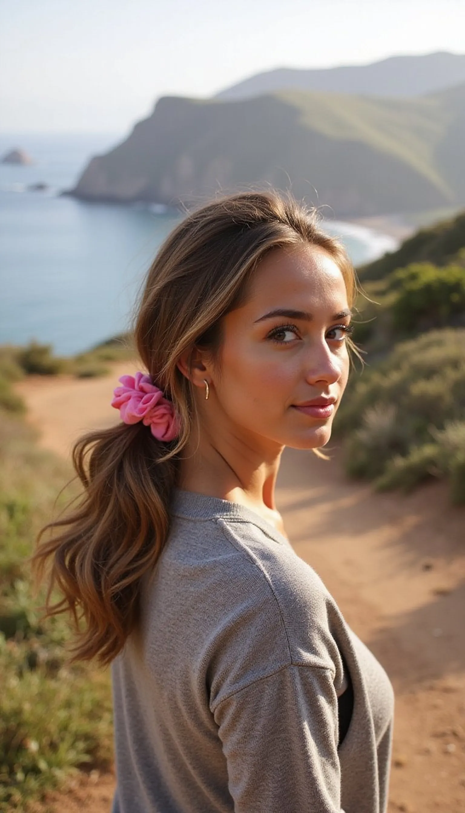 Bubble Ponytail With Bright Scrunchies For Excursion Days