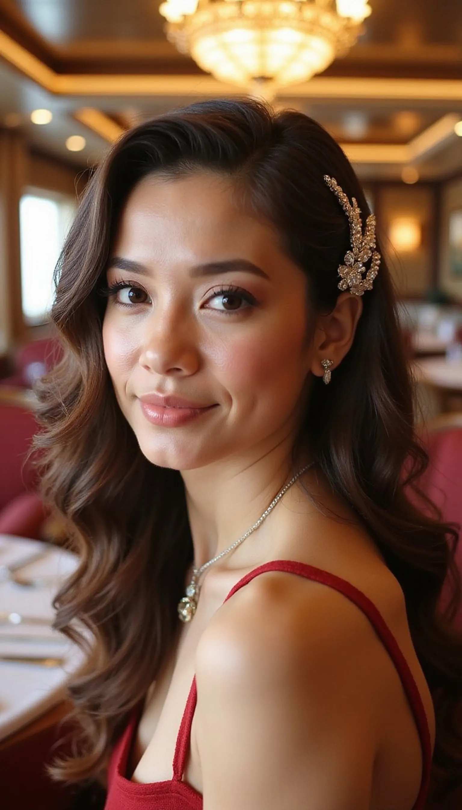 Retro Finger Waves Styled For Formal Cruise Dinners