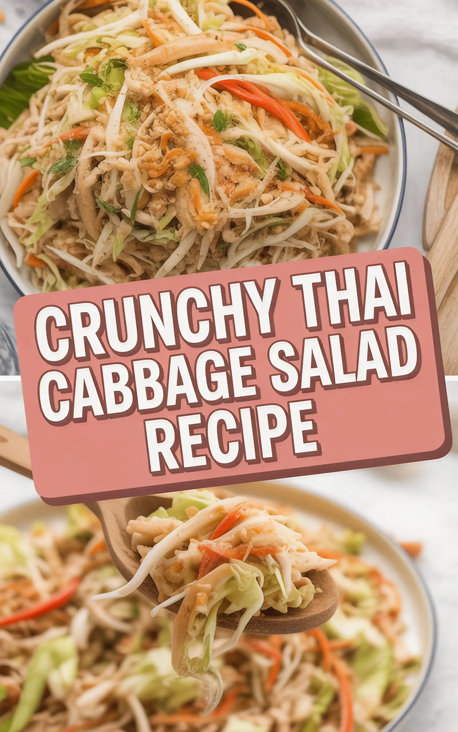 Crunchy Thai Cabbage Salad Recipe - easy recipe with step by step instructions