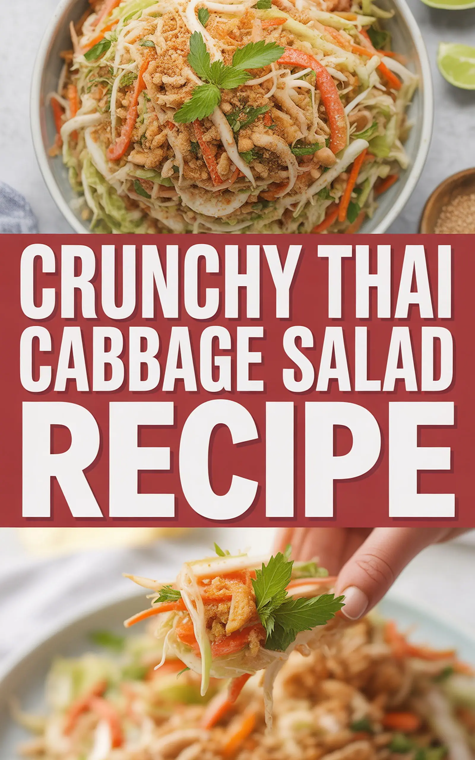 Crunchy Thai Cabbage Salad Recipe - easy recipe with step by step instructions