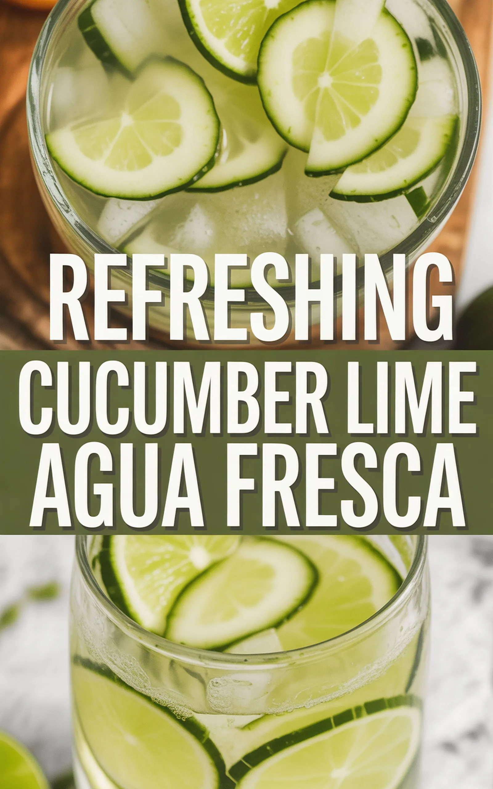 Refreshing Cucumber Lime Agua Fresca - easy recipe with step by step instructions