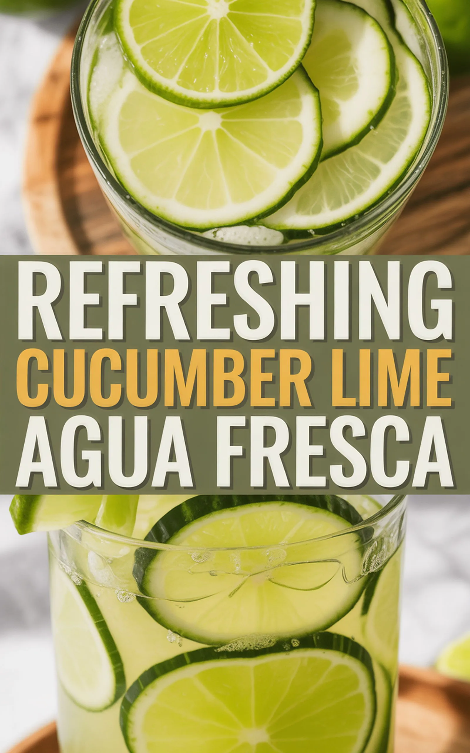 Refreshing Cucumber Lime Agua Fresca - easy recipe with step by step instructions