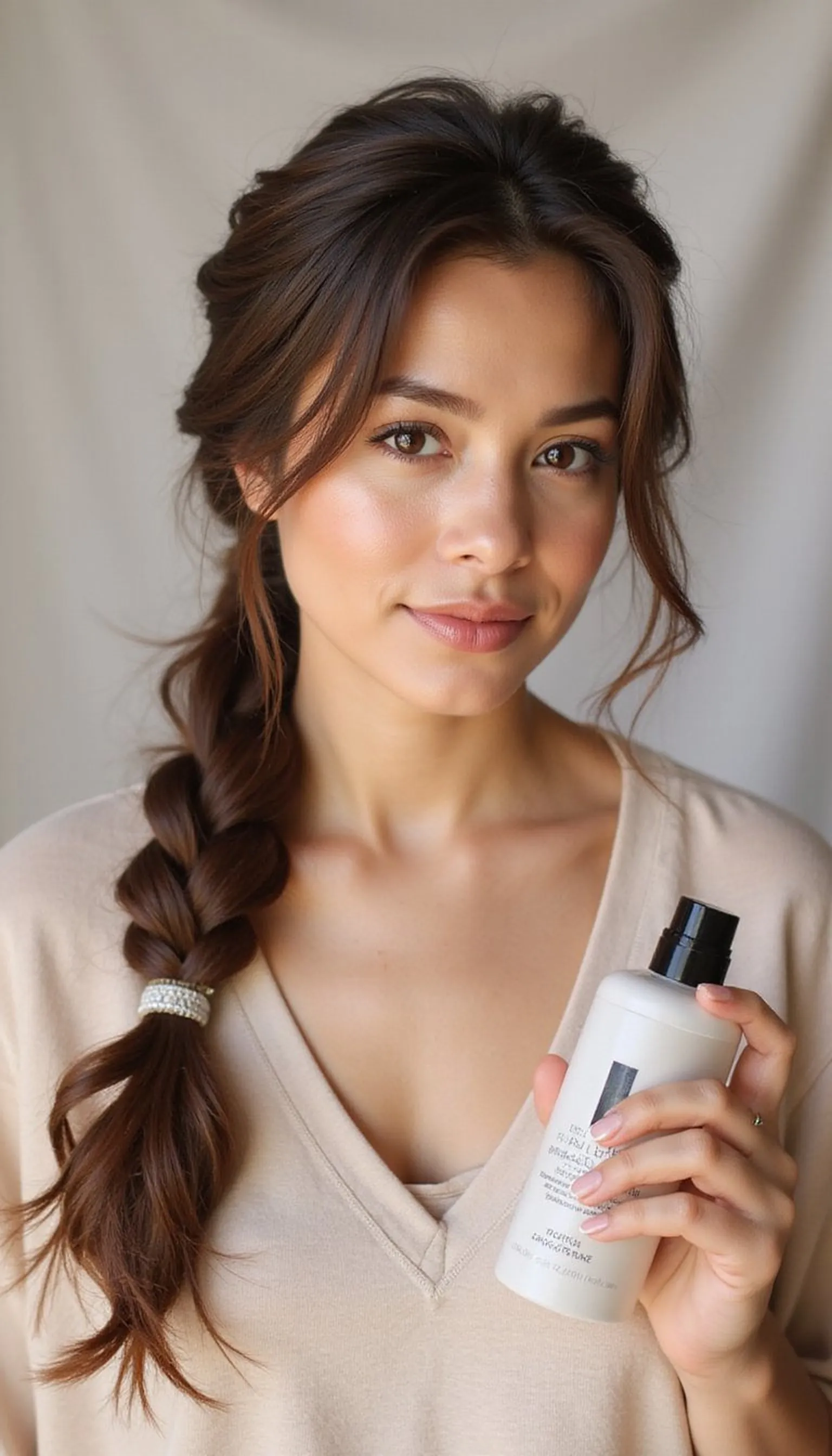 Fishtail Side Braid With Soft Waves