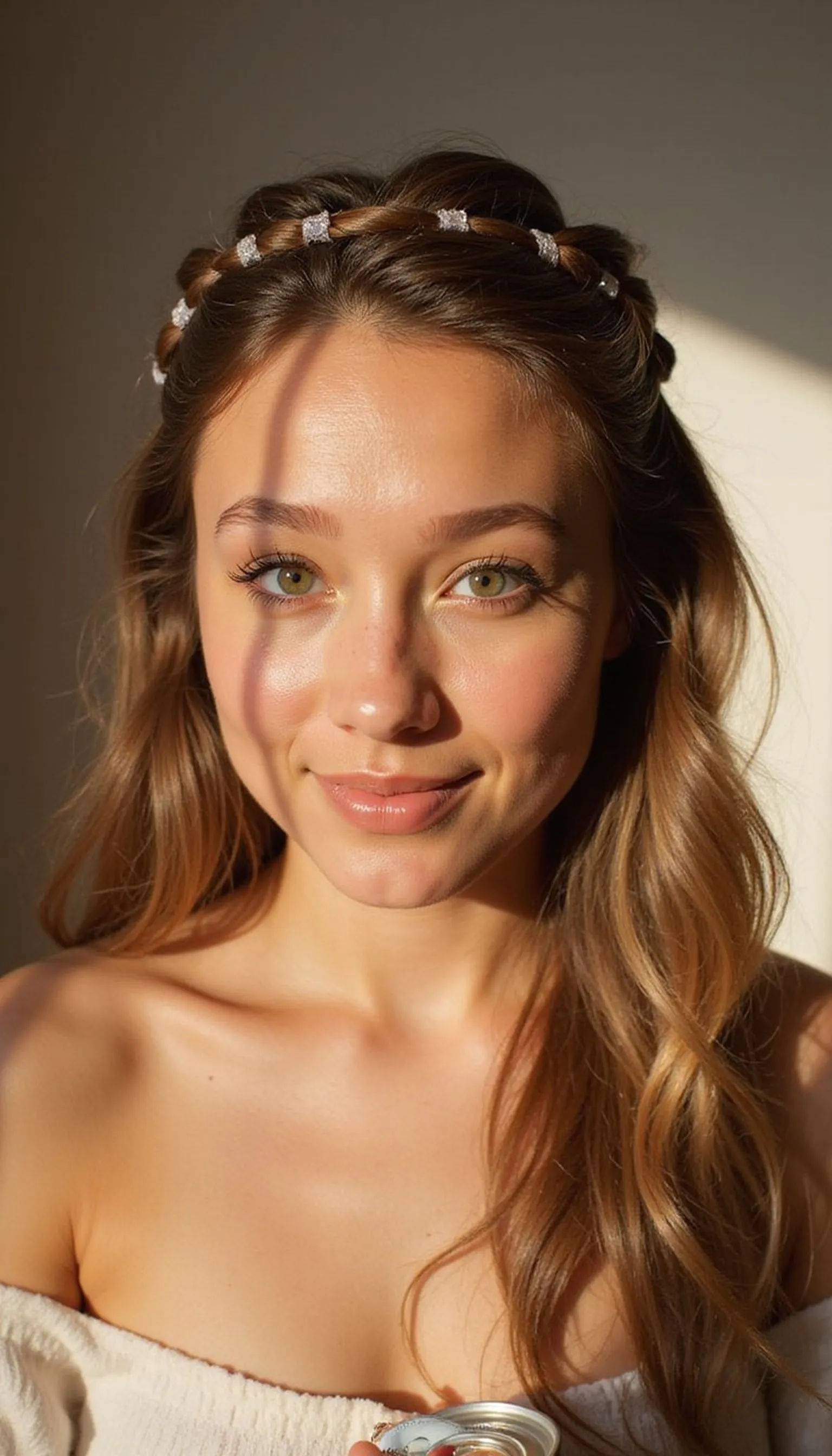 Half-Up Braided Crown For Instant Charm