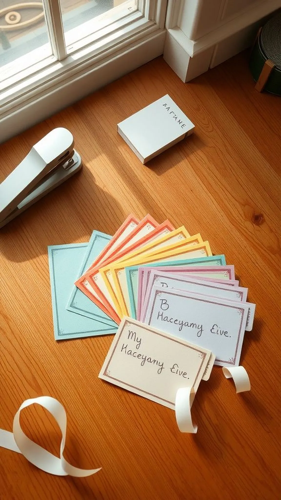 Handy coupon booklet filled with favors