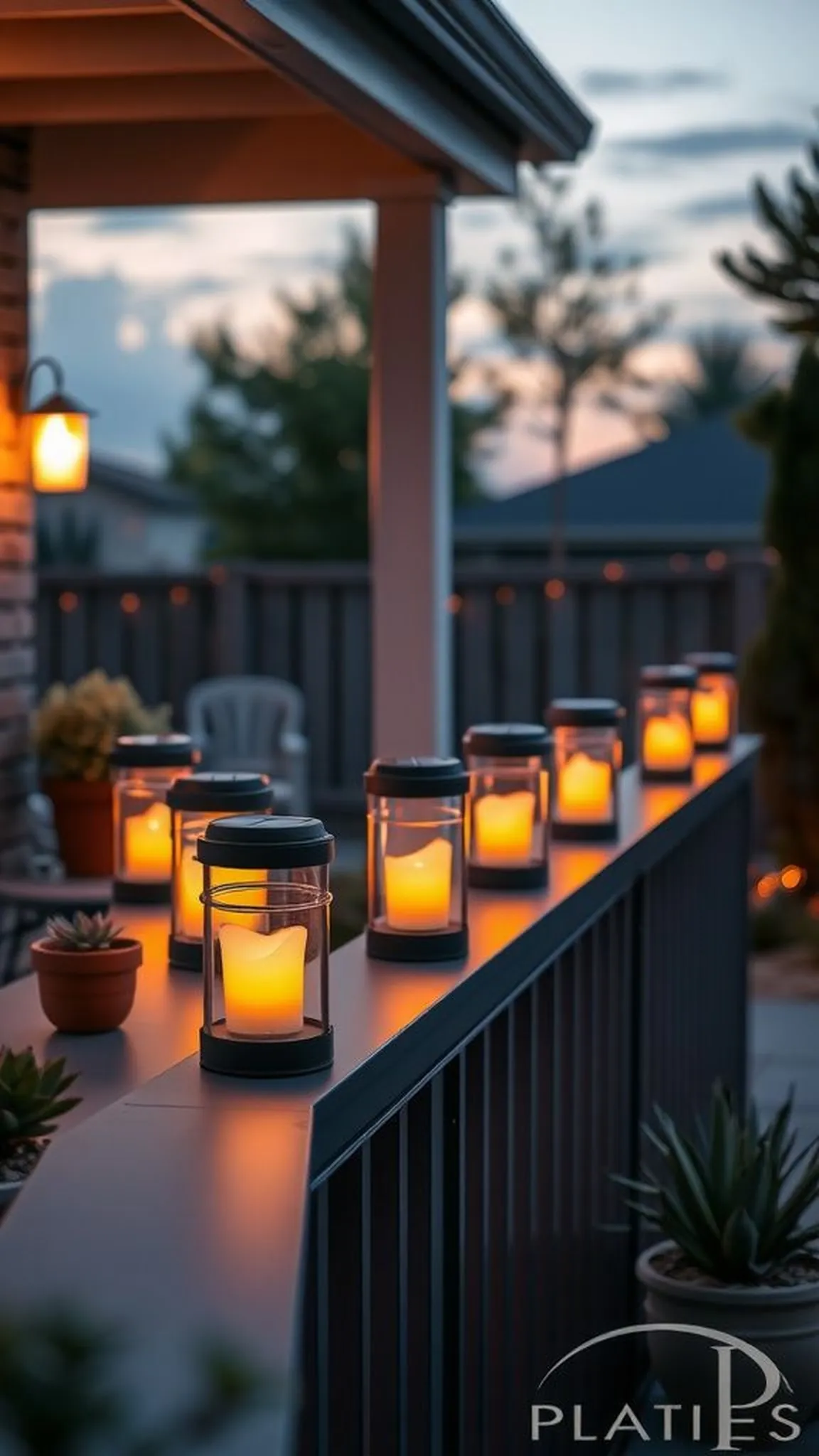 Solar candle lanterns for low-maintenance glow