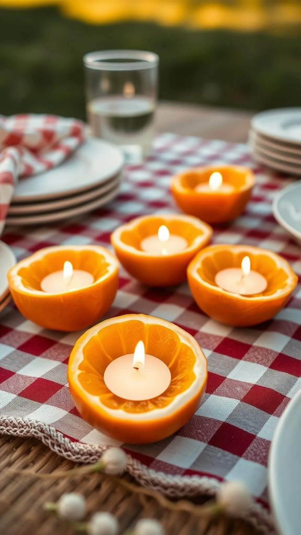 Citrus candle holders for bright summery scent