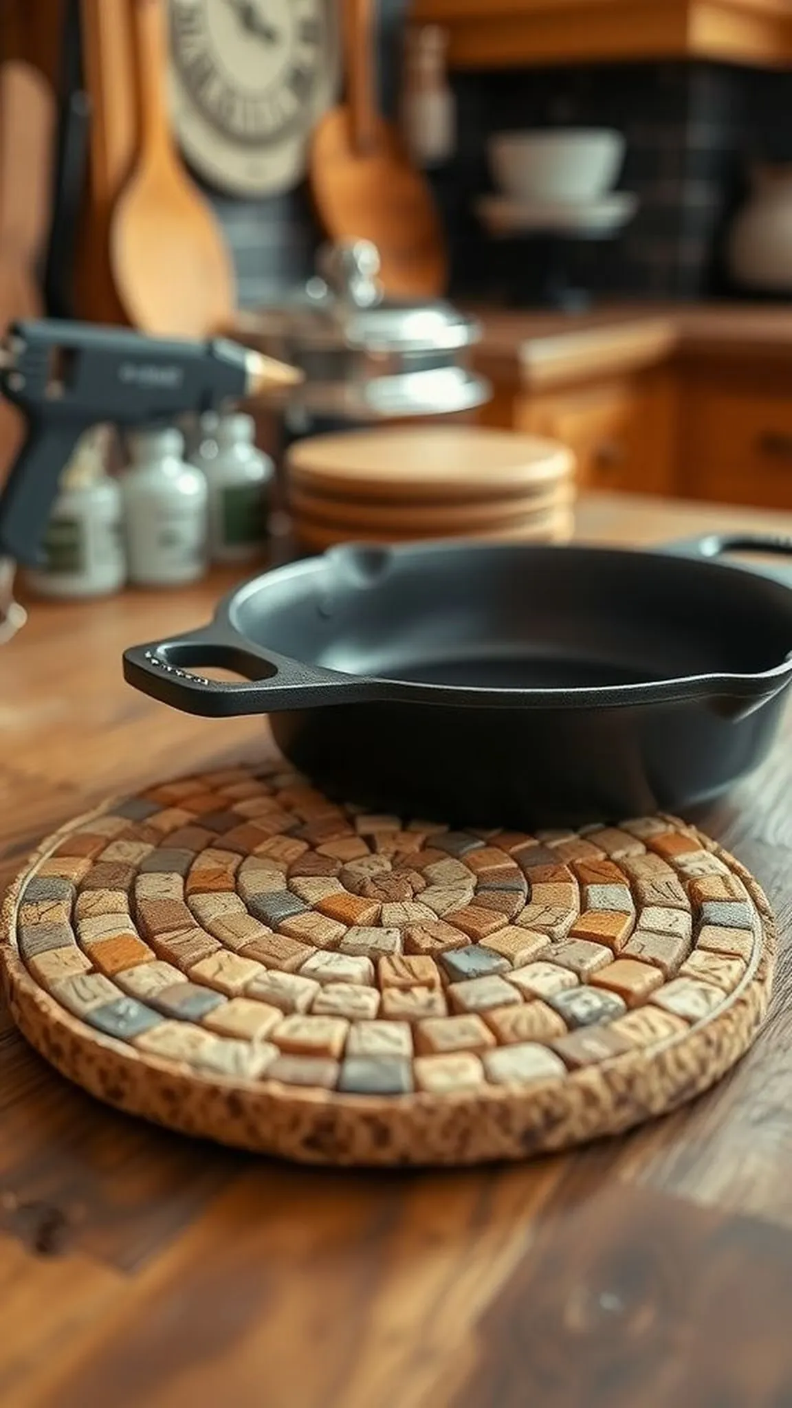A trivet that soaks up heat and character