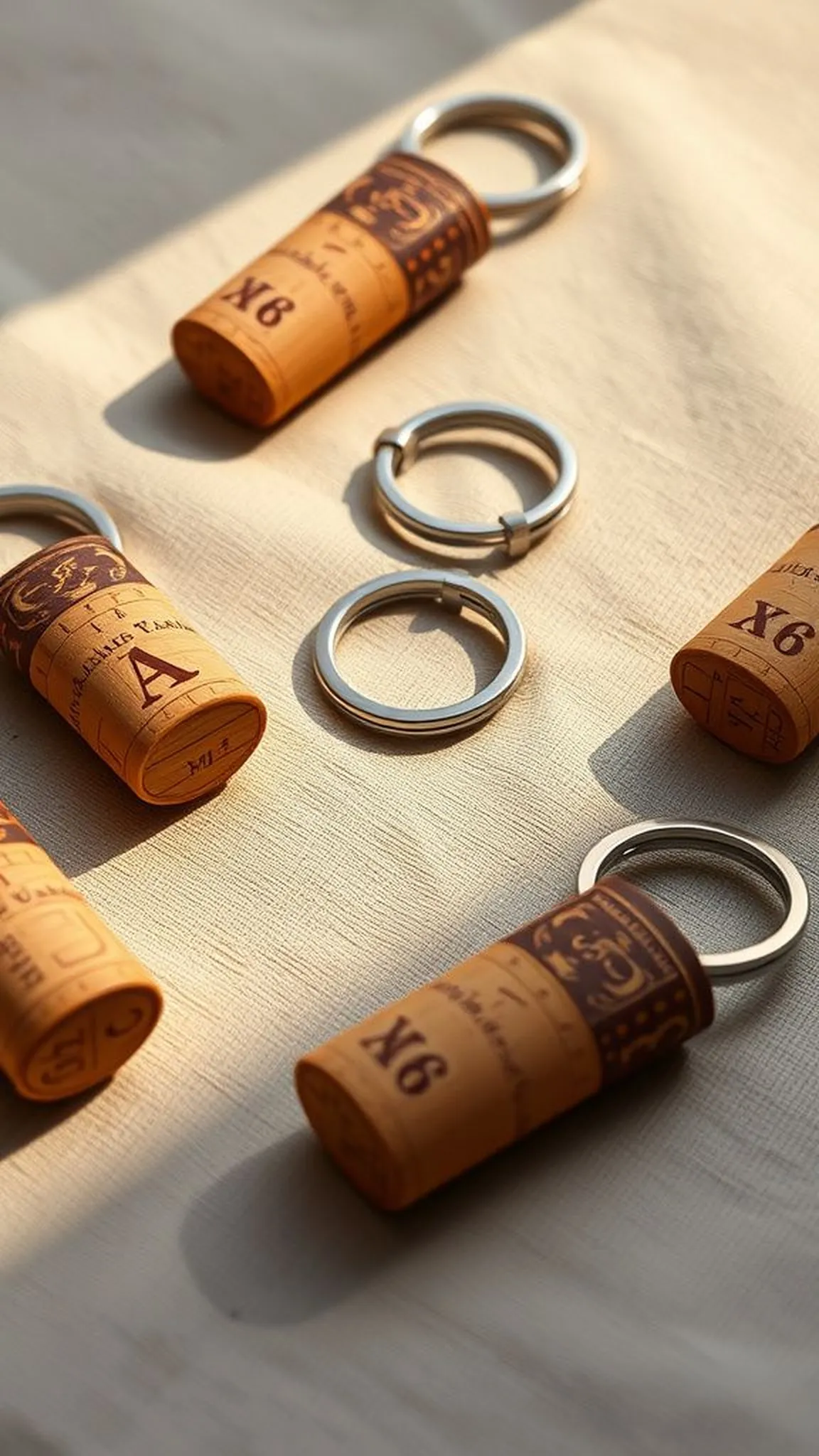 Cork keychains: small, personal, portable