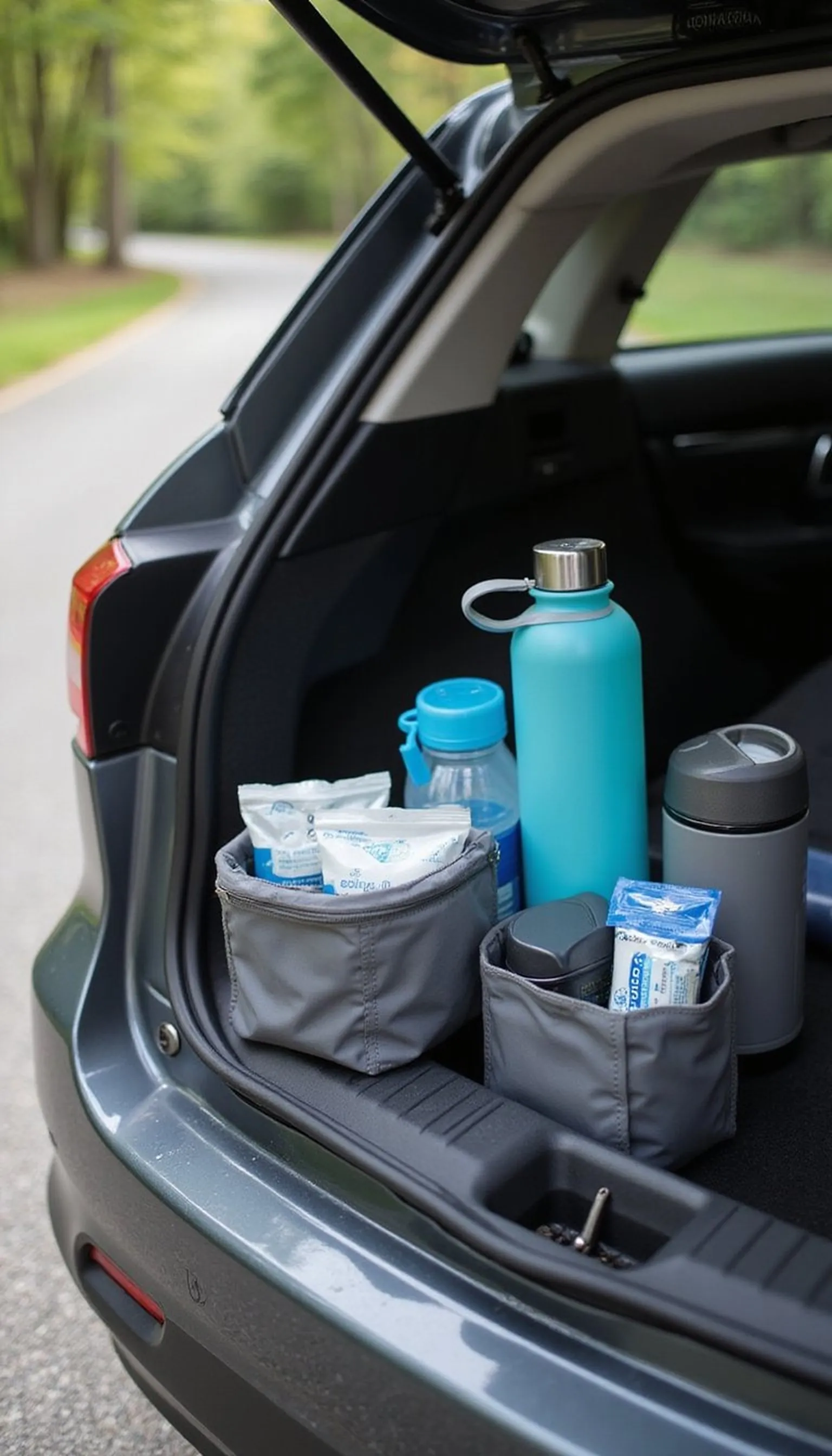 Hydration Pack: Water Bottles and Purification Tabs