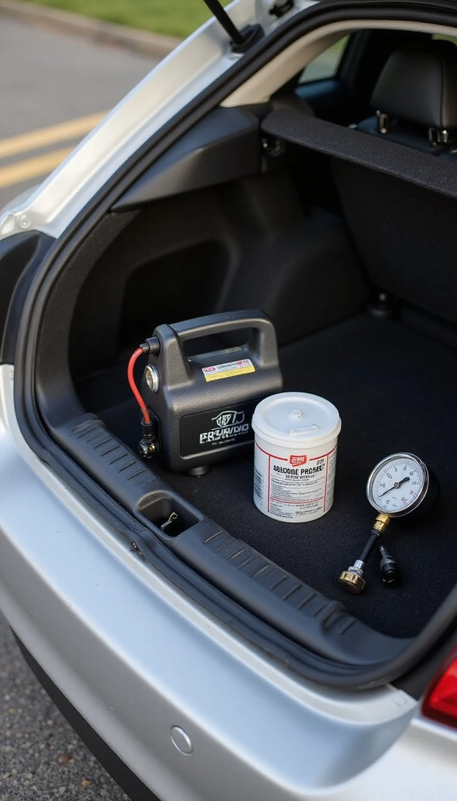 Portable Tire Repair Kit with Mini Air Compressor