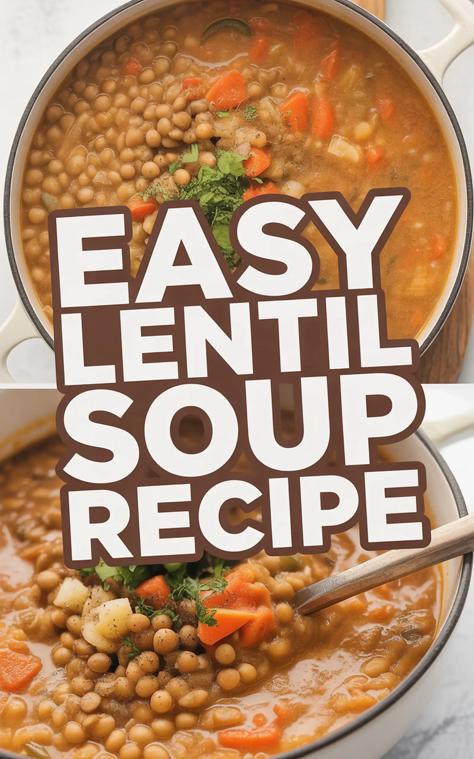 Easy Lentil Soup Recipe - easy recipe with step by step instructions