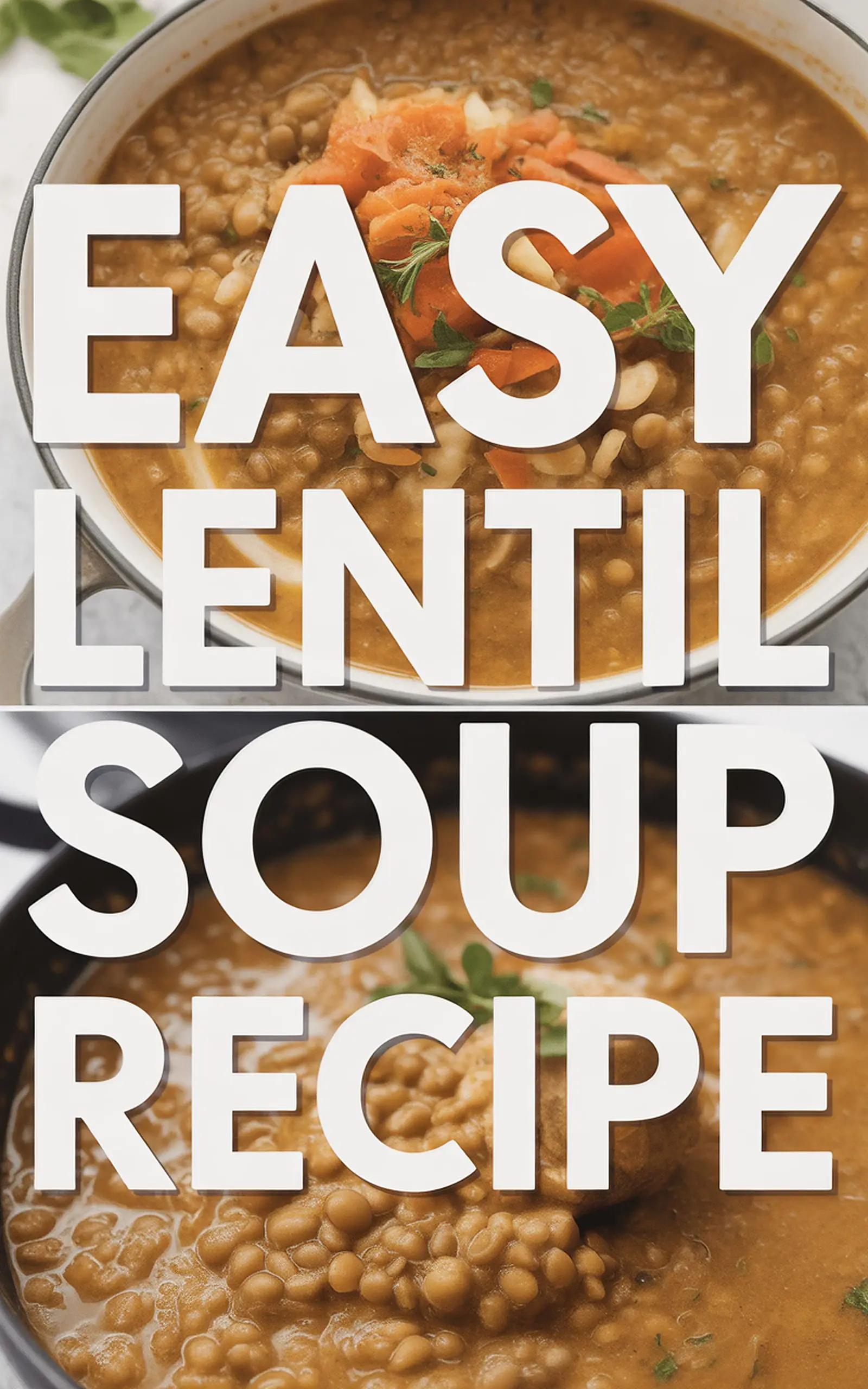 Easy Lentil Soup Recipe - easy recipe with step by step instructions