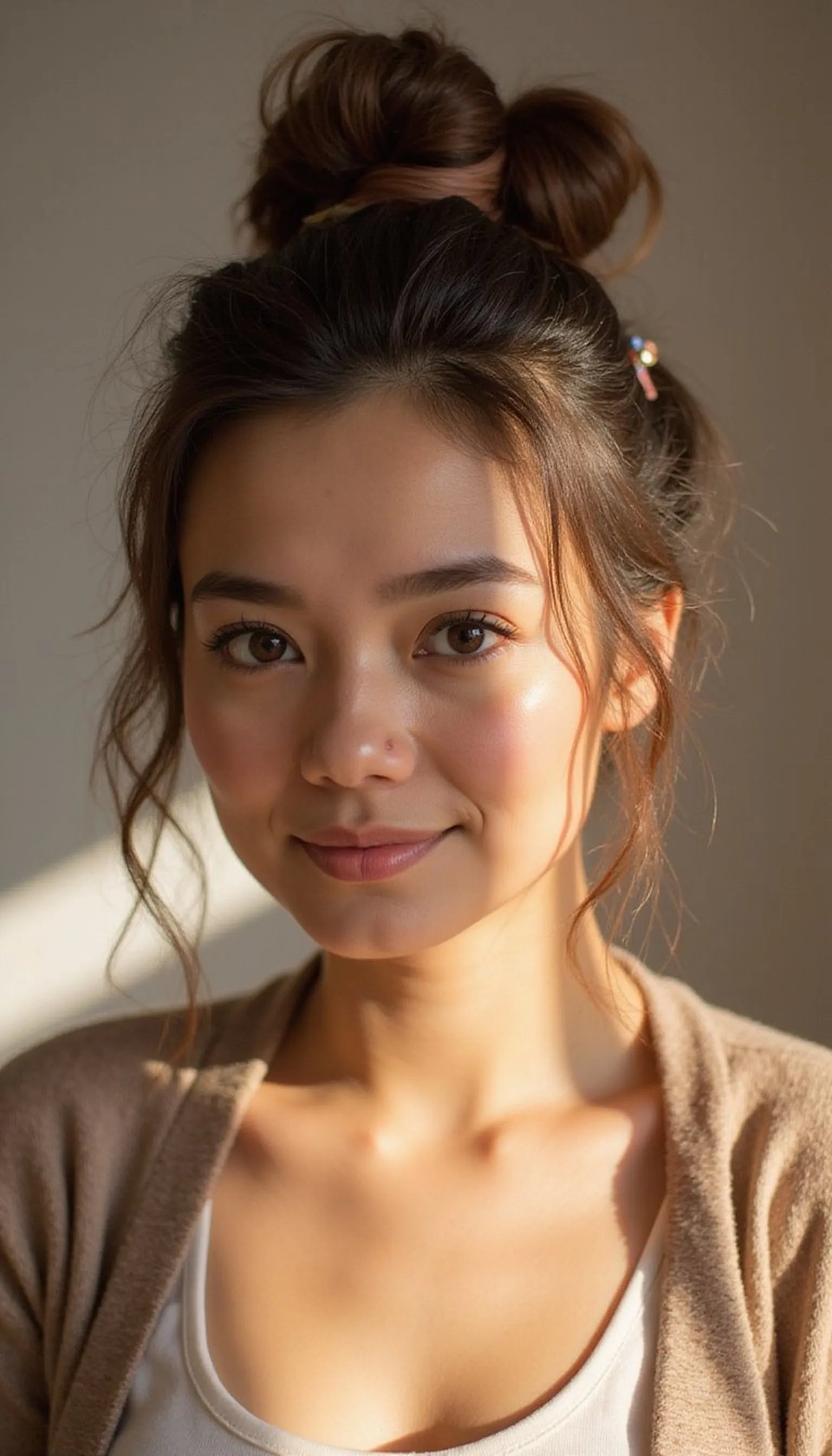 Bubble Messy Bun For Playful Volume
