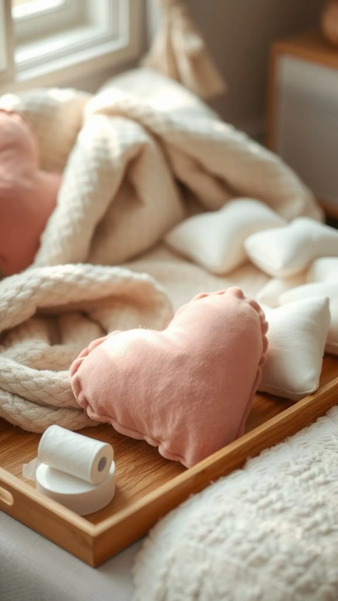 Plush no-sew stuffed heart for thoughtful gifting