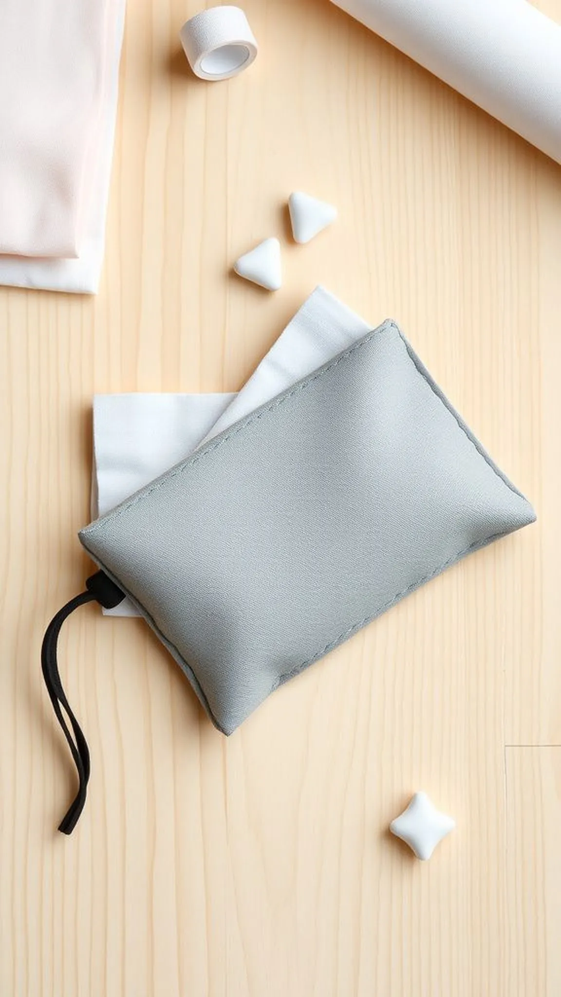 Soft no-sew eyeglass pouch with elastic loop