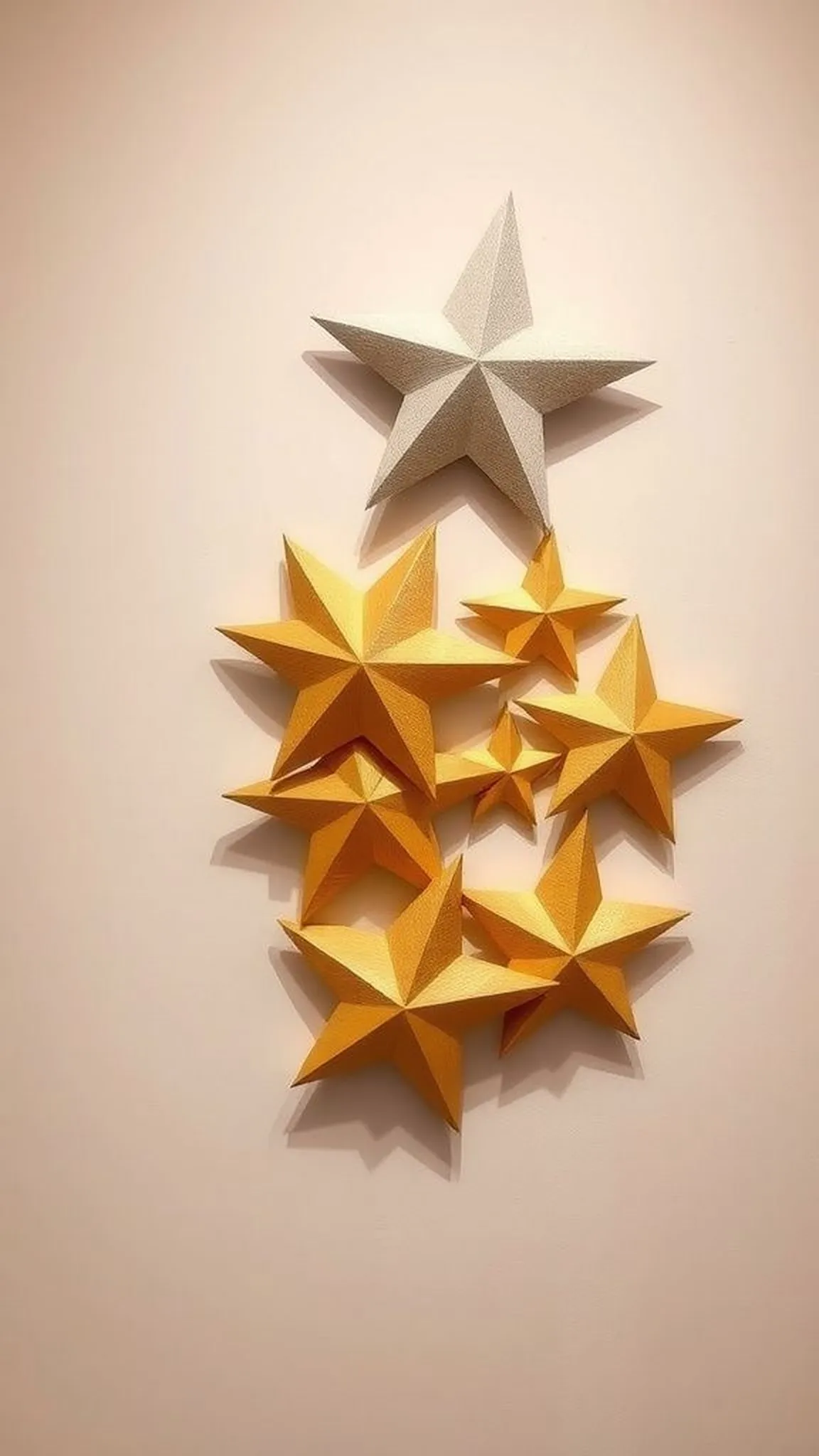 Layered star medallion for wall clusters