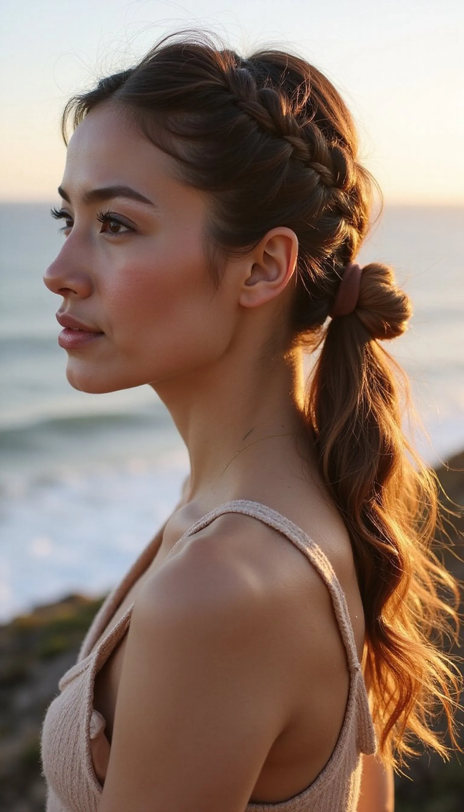 Braided Side Pony That Survives Wind