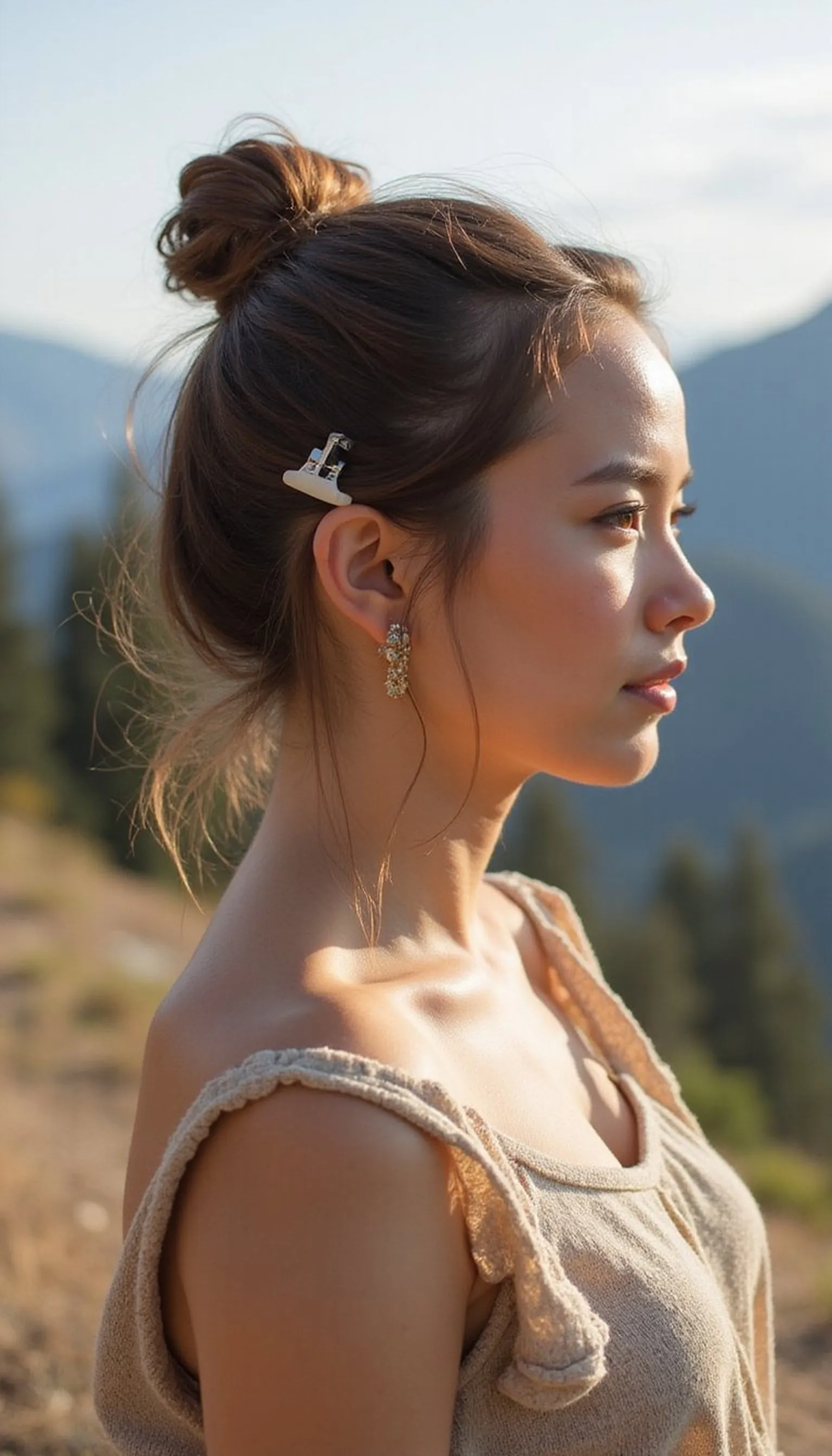Claw Clip Hourglass Updo For Fast Style