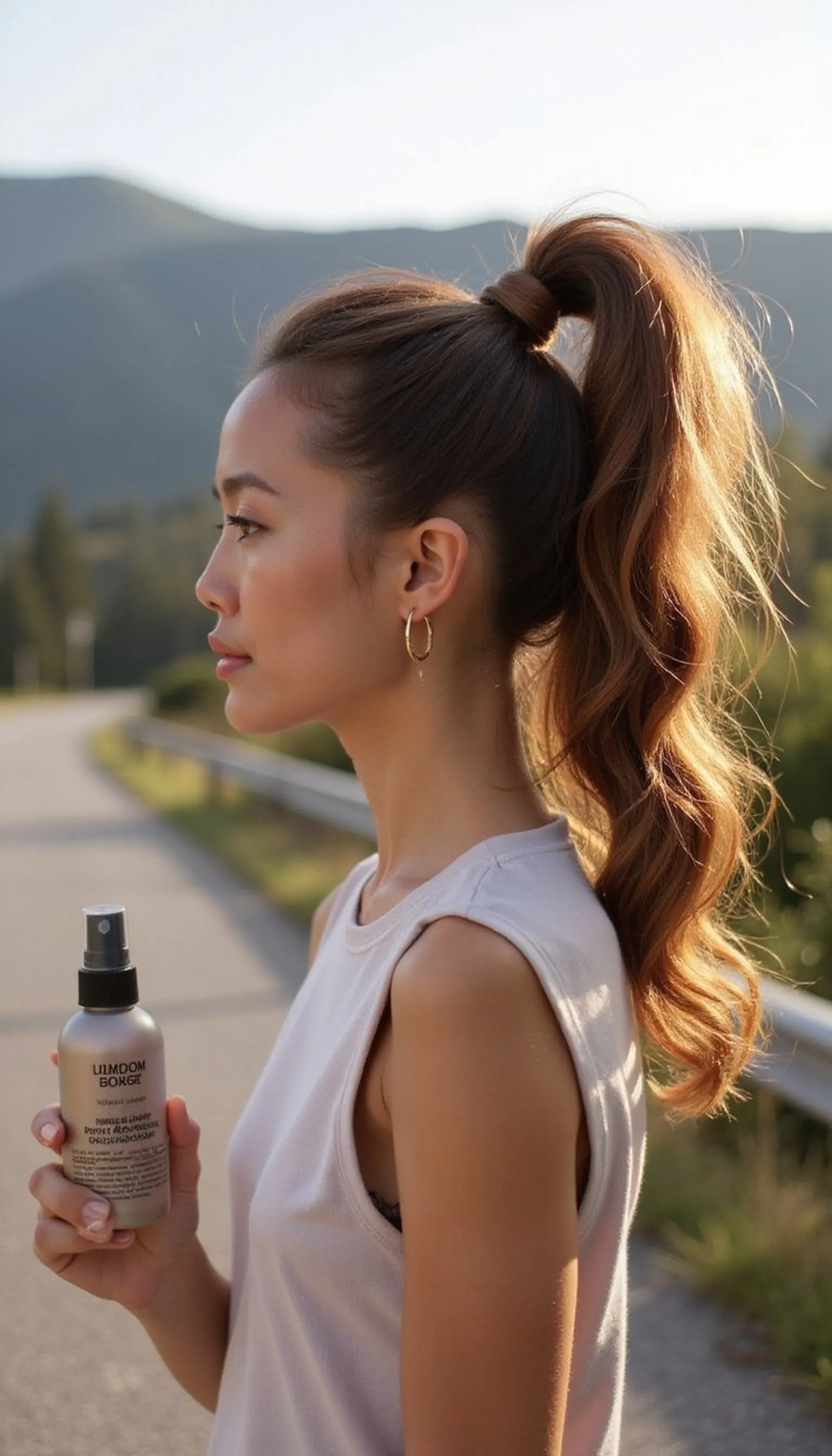 Textured Ponytail With Volume For Photos