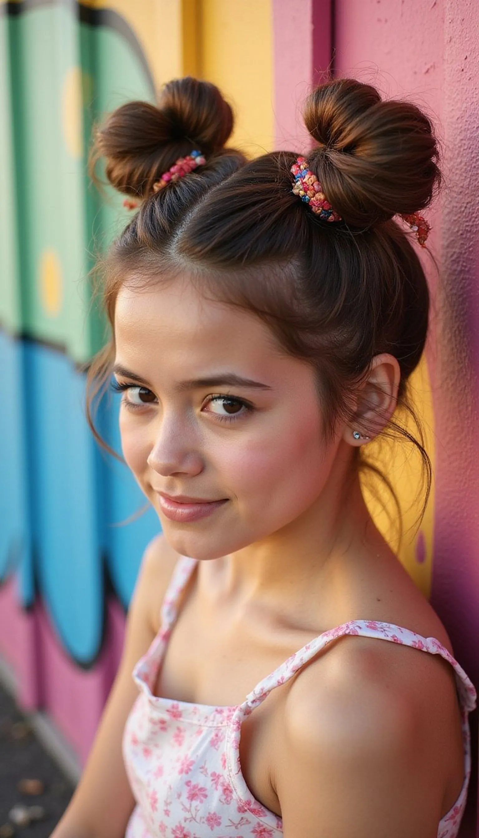 Two Mini Space Buns For Playful Comfort