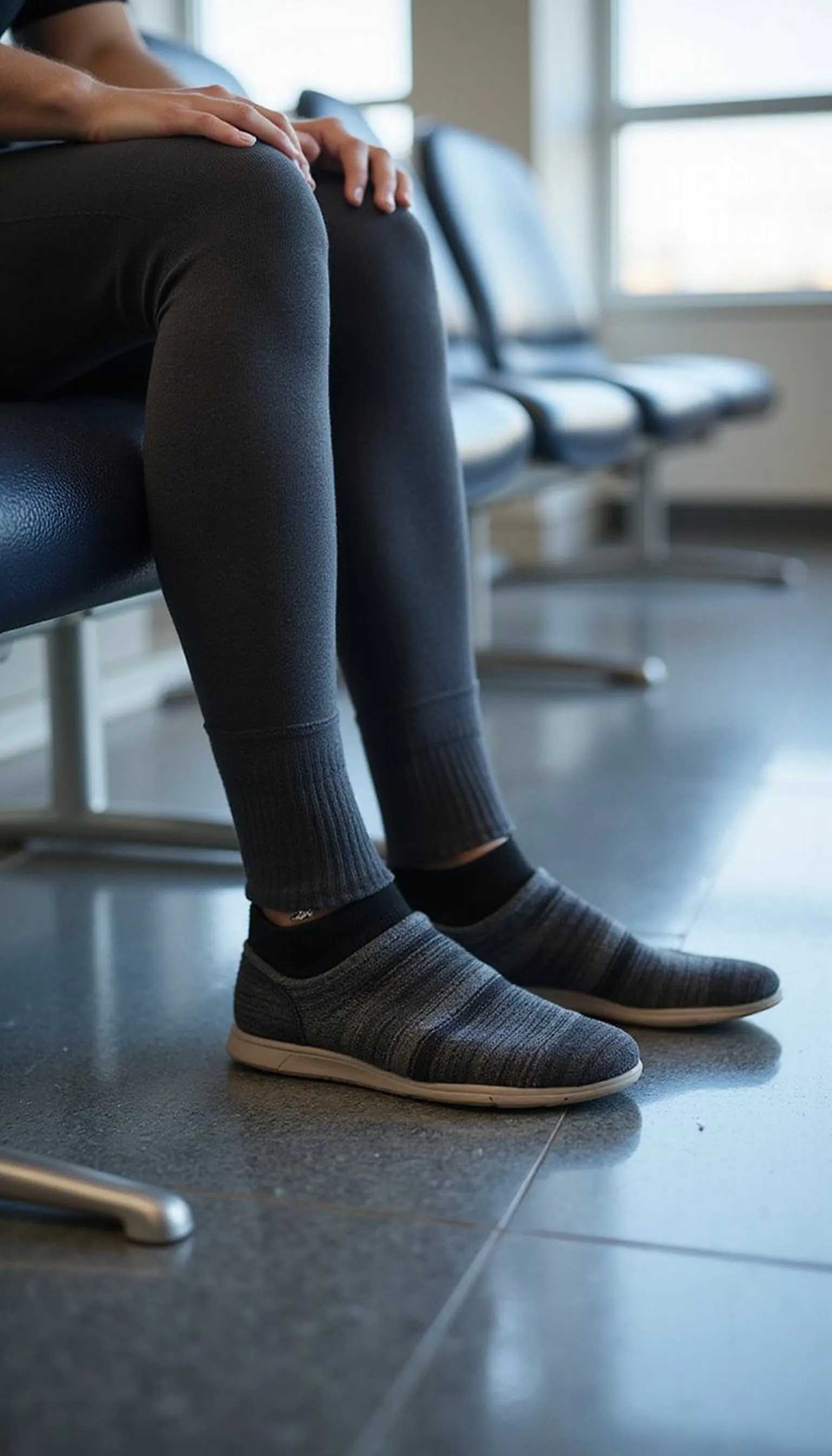 Compression socks for tired legs and circulation
