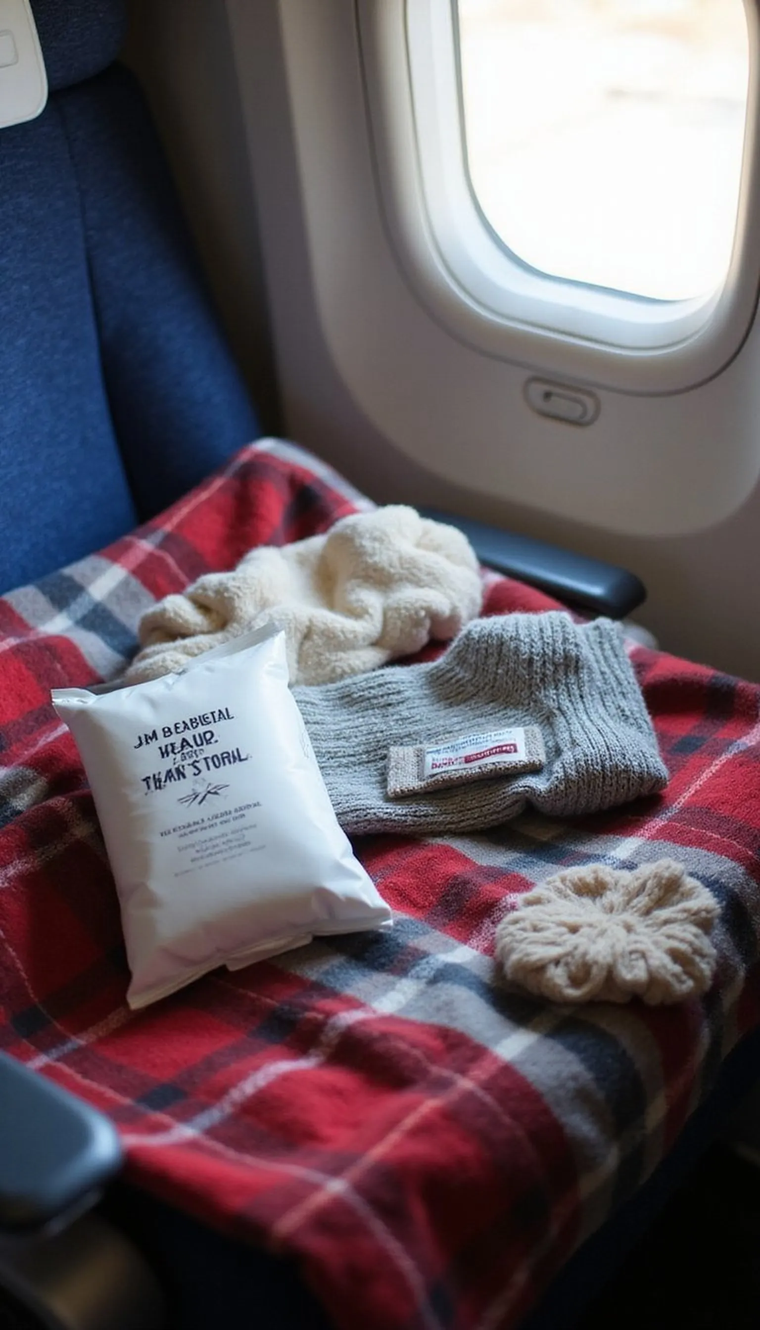 Hand warmers and cozy socks for cold travel