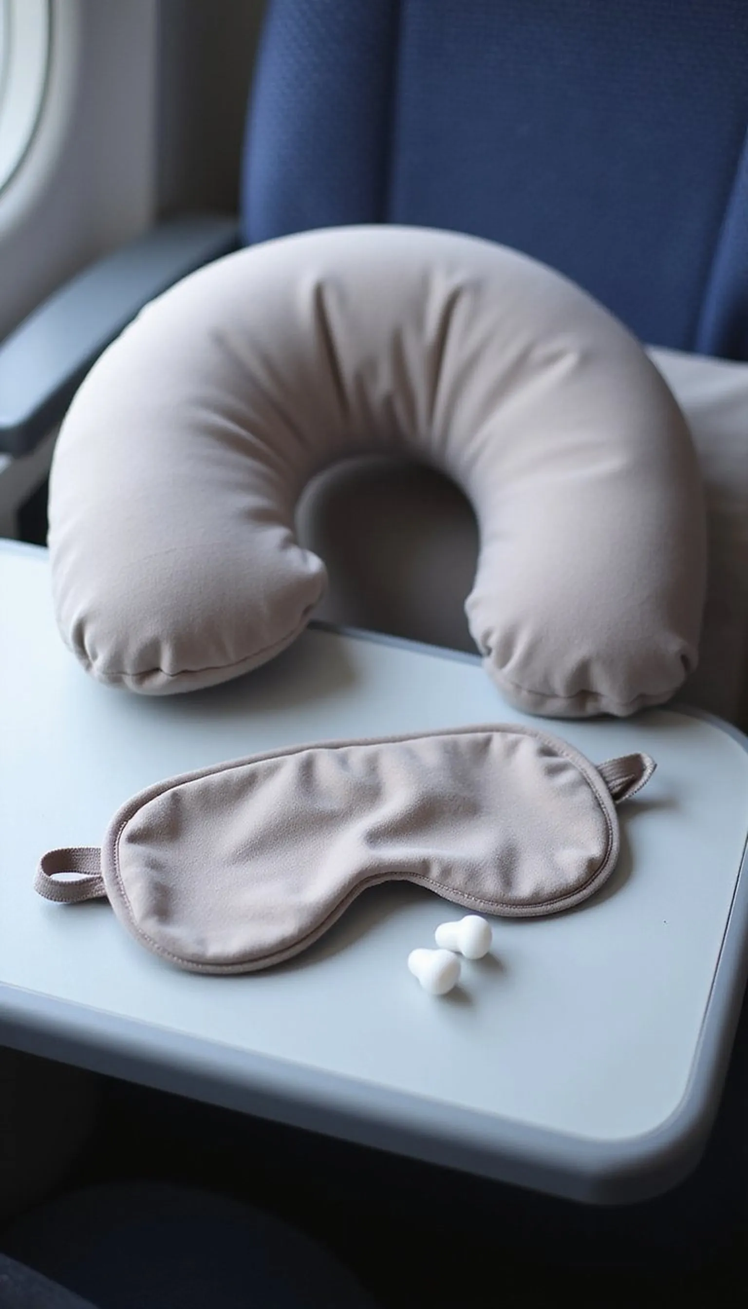 Inflatable neck pillow for naps anywhere
