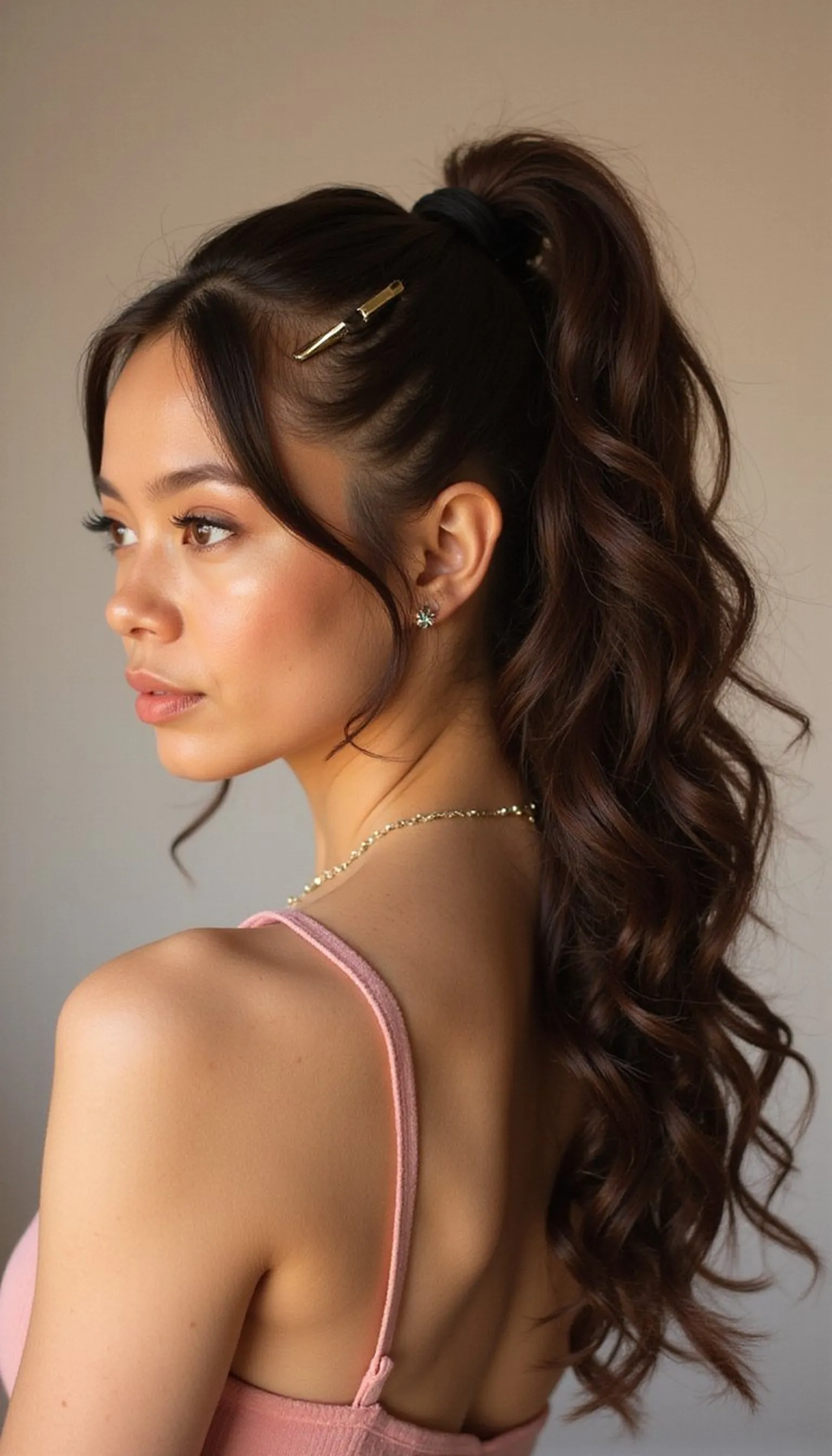 Braided Base Curly Ponytail For Texture