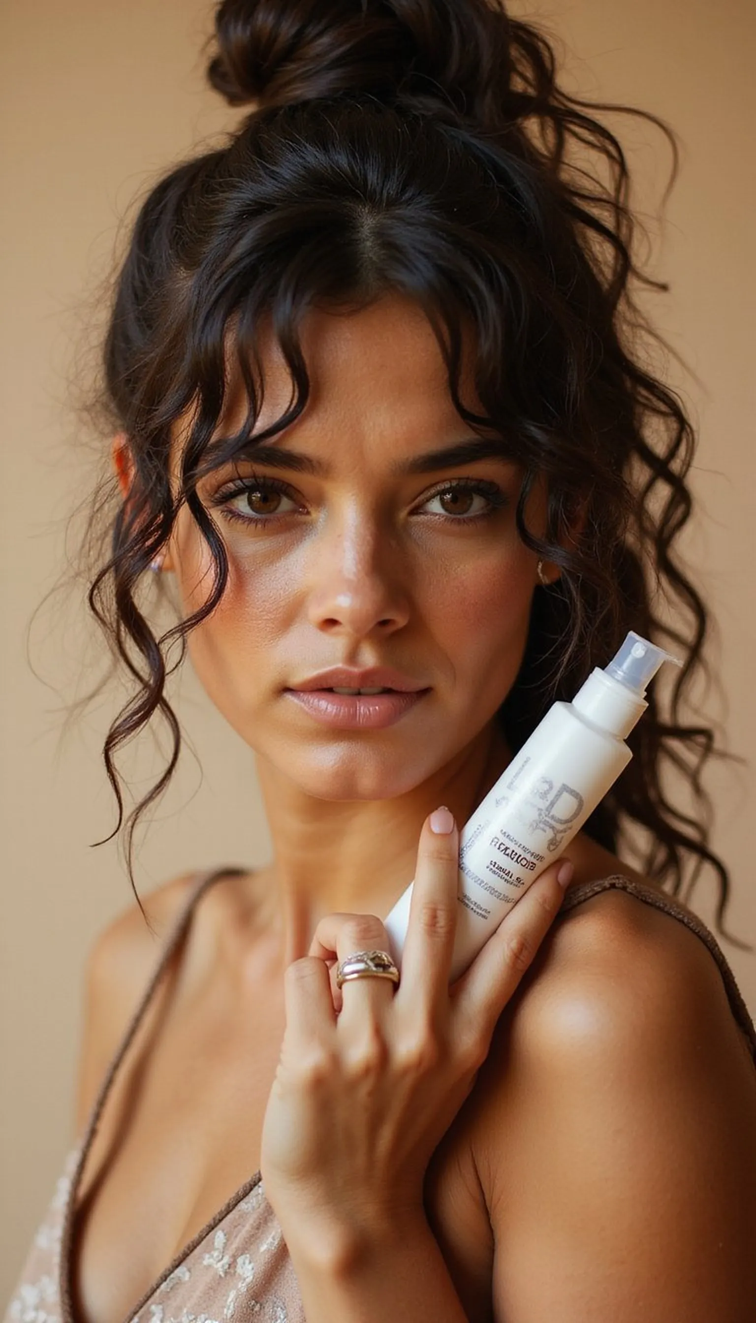Wet-Look Curly Ponytail For Glossy Style